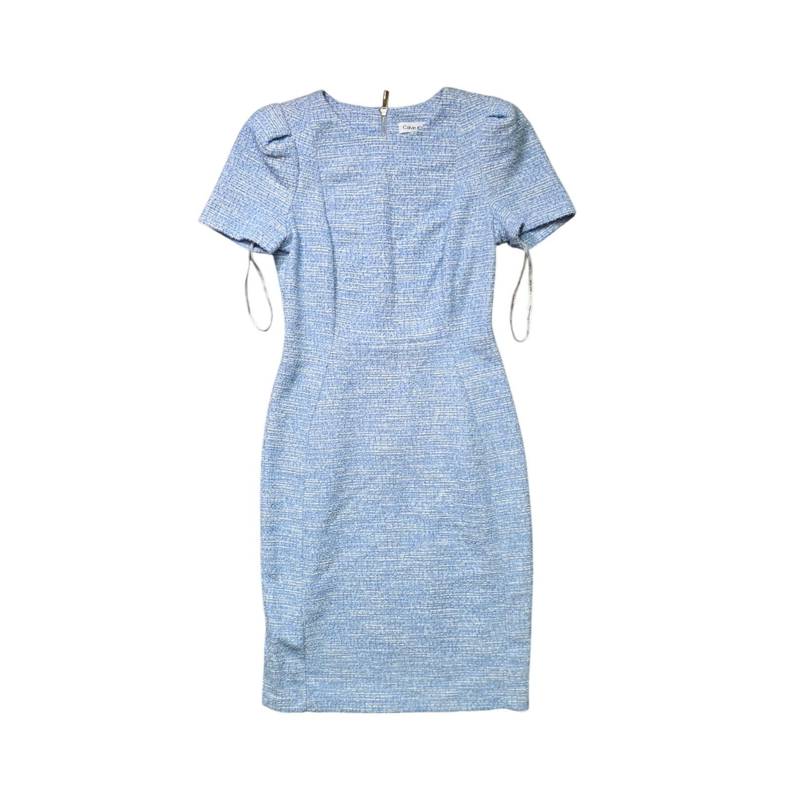 Calvin Klein Calvin Klein Women's Tweed Sheath Dress Serene Multi Size 8 |  Grailed