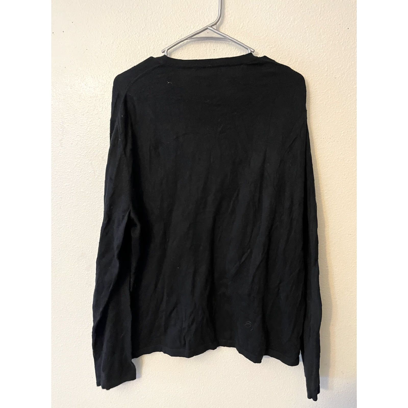 Express VINTAGE Express Men’s V-Neck Pullover Sweater Black XL Cotton Nylon Pullover Sweatshirt Mens 90s? Size US XL / EU 56 / 4 - 2 Thumbnail