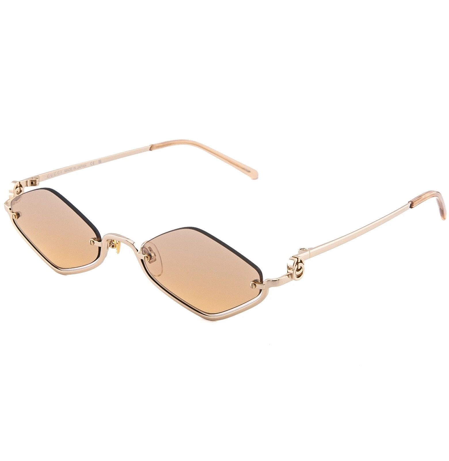 Gucci GUCCI GG1604S 1604 Gold Orange Mirror 003 Narrow Metal Size ONE SIZE - 4 Thumbnail