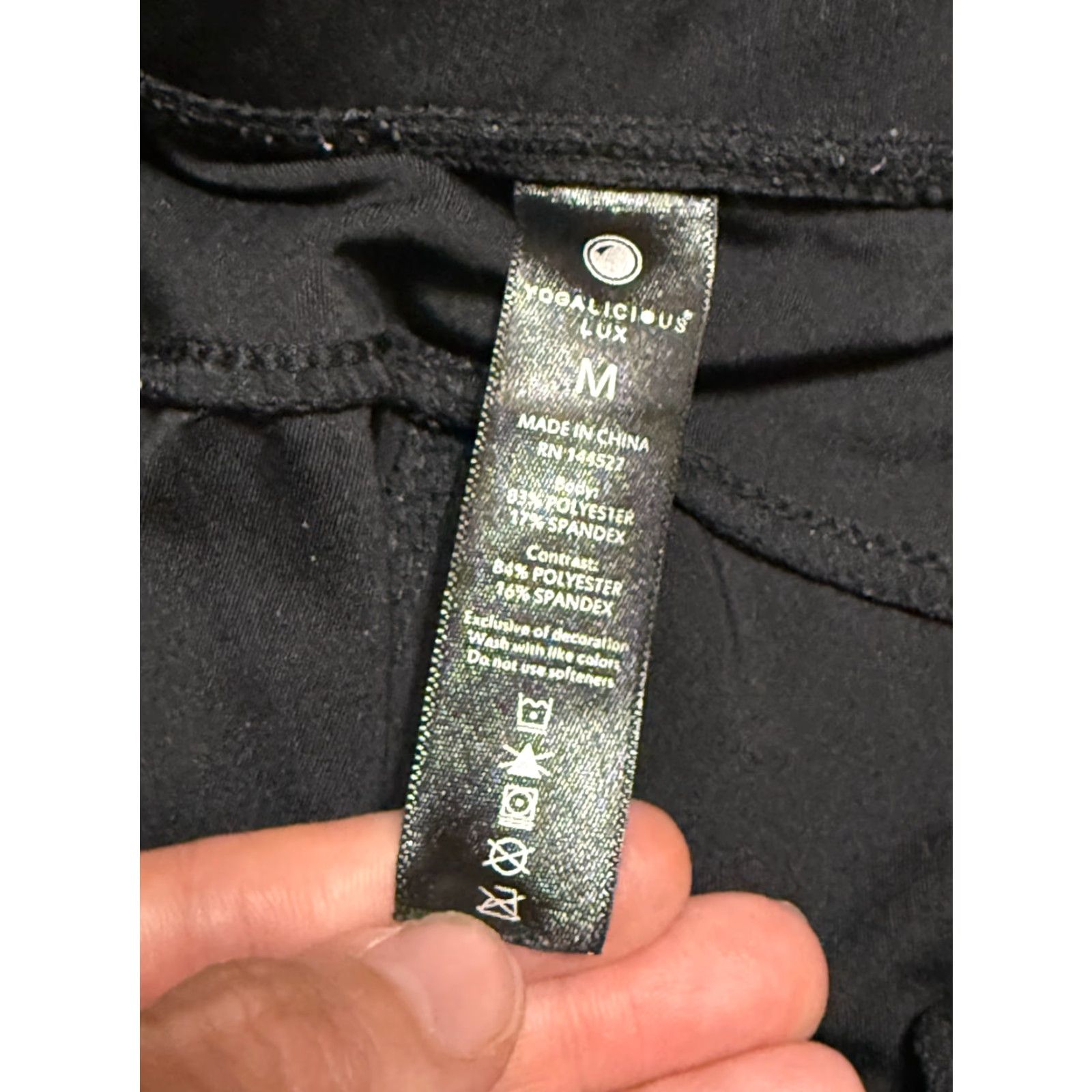 Vintage Yoga Licious Lux Pants Women's Size Medium Black Tie Waist Athletic Wear Size 32" / US 10 / IT 46 - 4 Thumbnail