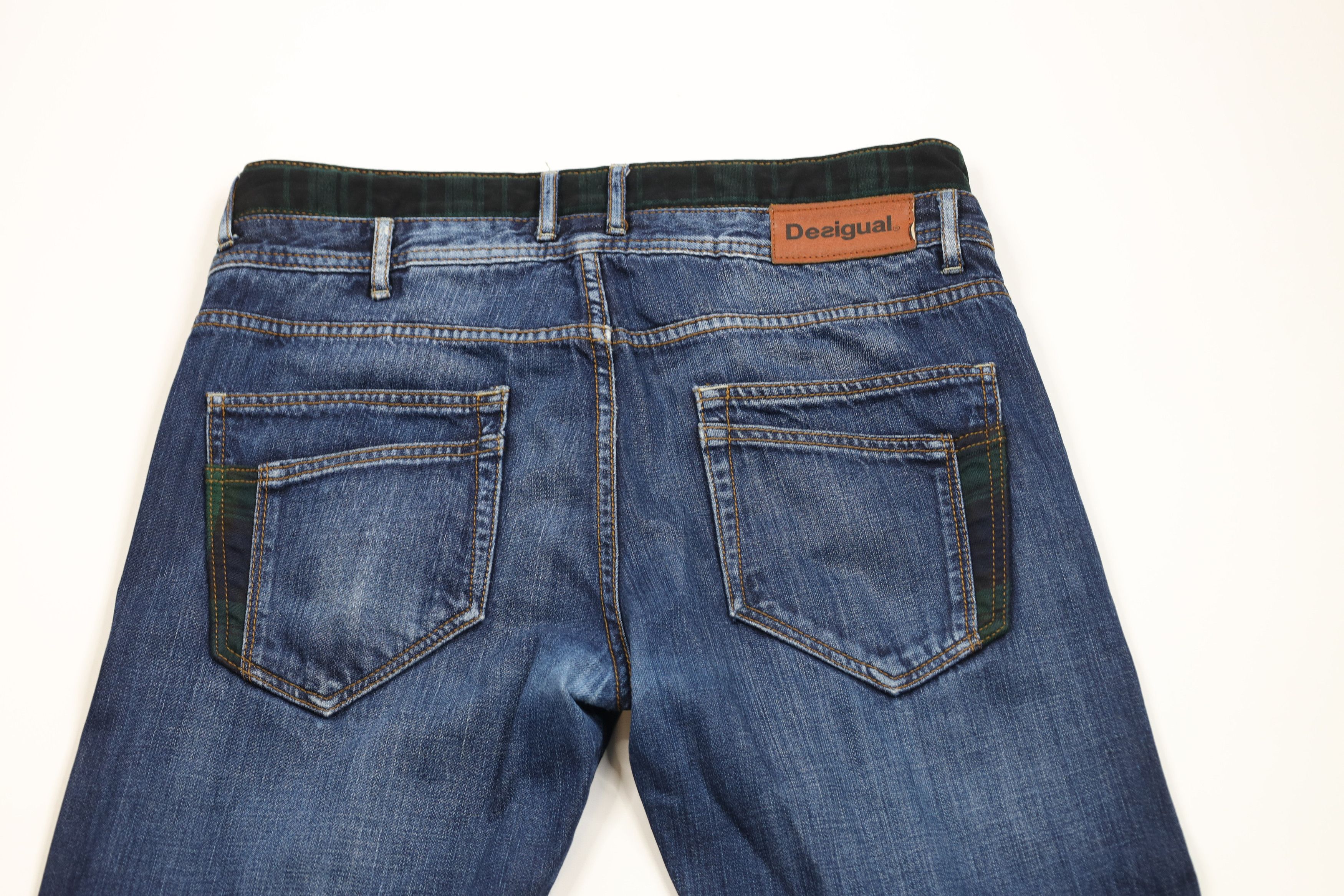 Desigual × Vintage Vintage Desigual Regular Button Fly Patchwork Denim Jeans Size US 32 / EU 48 - 12 Thumbnail