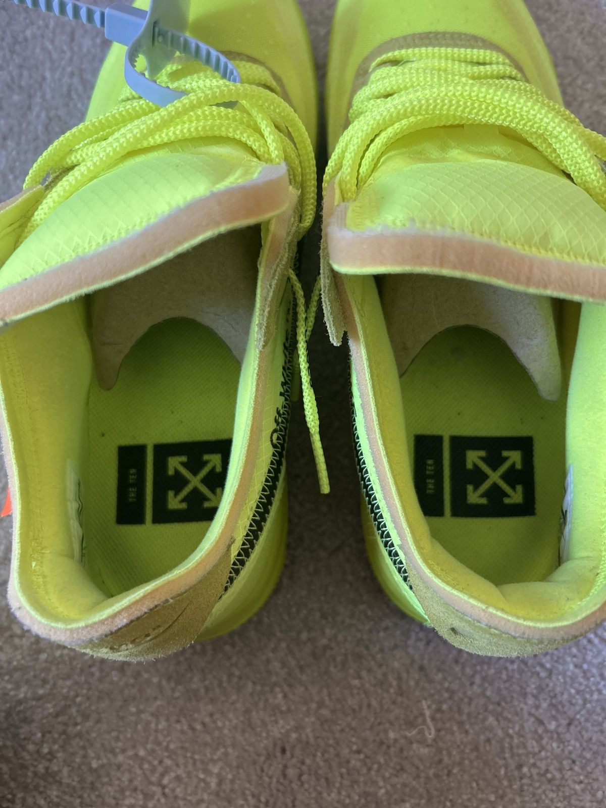 Nike × Off-White The 10: Nike Air Force 1 Low Off White Volt Size US 9.5 / EU 42-43 - 7 Thumbnail