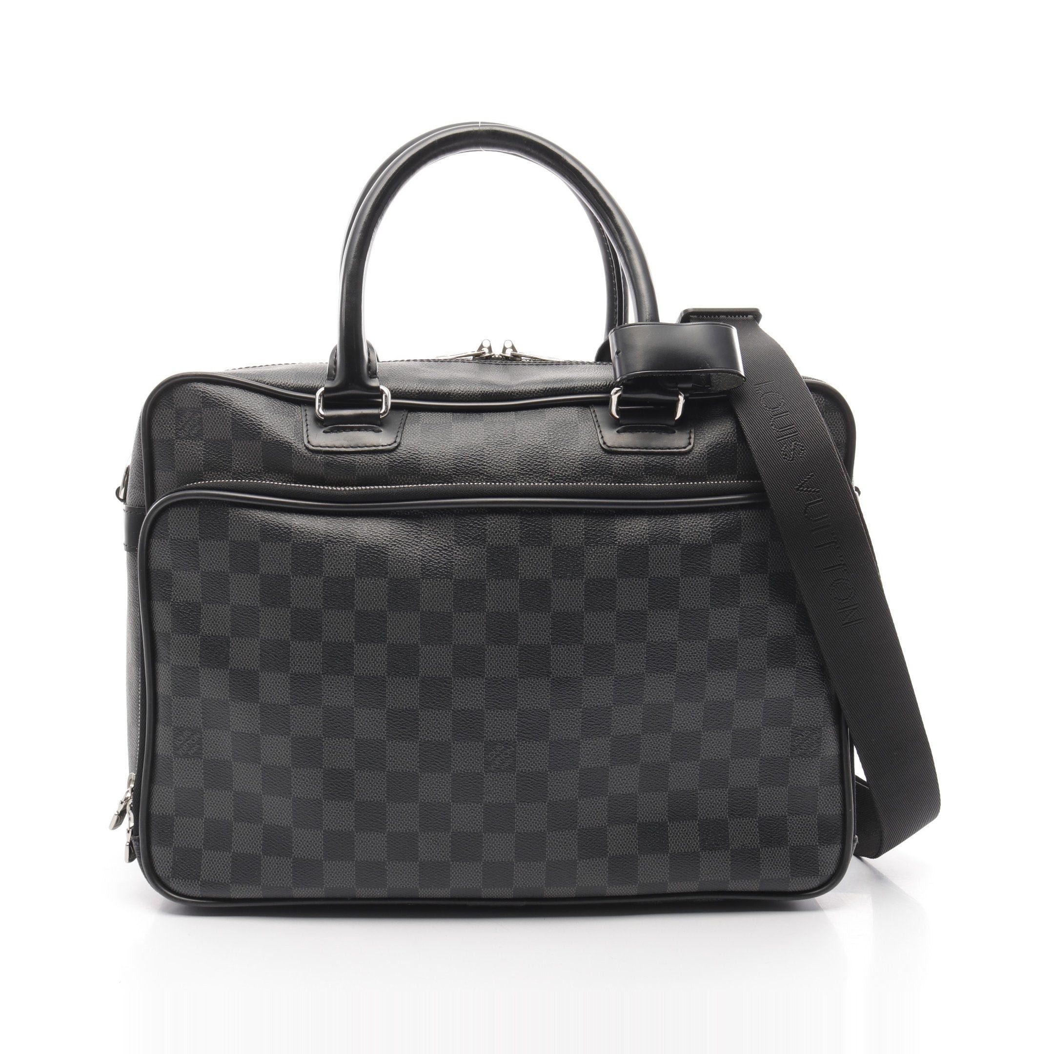 Louis Vuitton Louis Vuitton Briefcase Icare Damier Graphite Business Bag Leather Black Size ONE SIZE - 1 Thumbnail