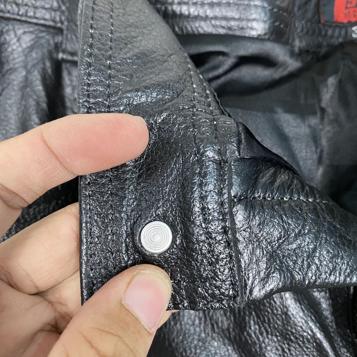 Japanese Brand Vintage Racing Genuine Leather Pants 501 Issey Miyake Size US 30 / EU 46 - 16 Thumbnail
