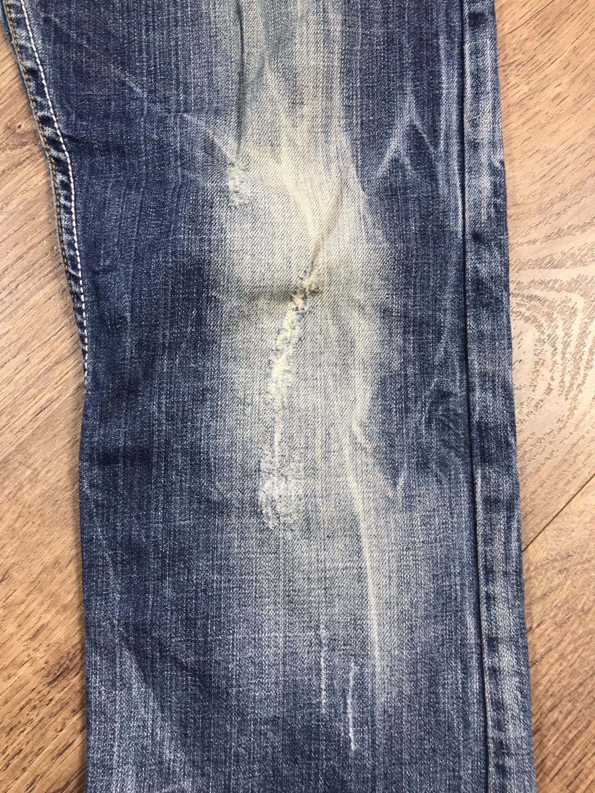 Japanese Brand × Takeshy Kurosawa × Vintage Vintage Takeshy Kurosawa Distressed Jeans Japanese Style Size US 34 / EU 50 - 6 Thumbnail
