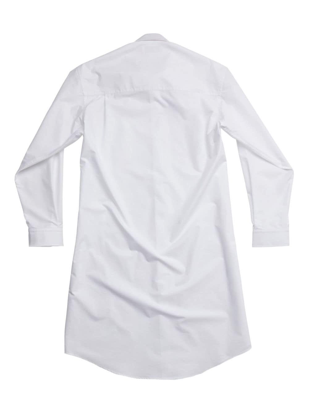 Balenciaga o1bcso1str0525 Hourglass Shirt Dress in White Size S / US 4 / IT 40 - 6 Thumbnail