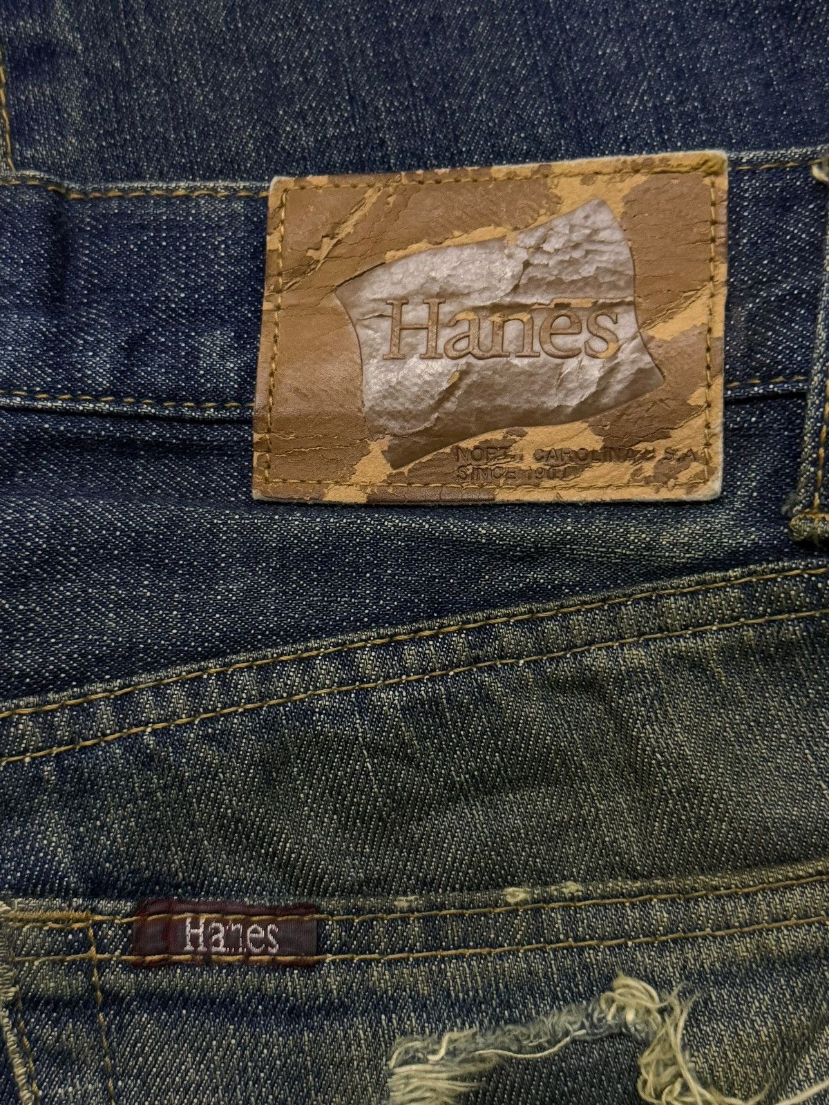 Hanes Vintage Hanes Jeans Made in USA 90s | Vintage Faded Mud Wash Size US 30 / EU 46 - 10 Thumbnail