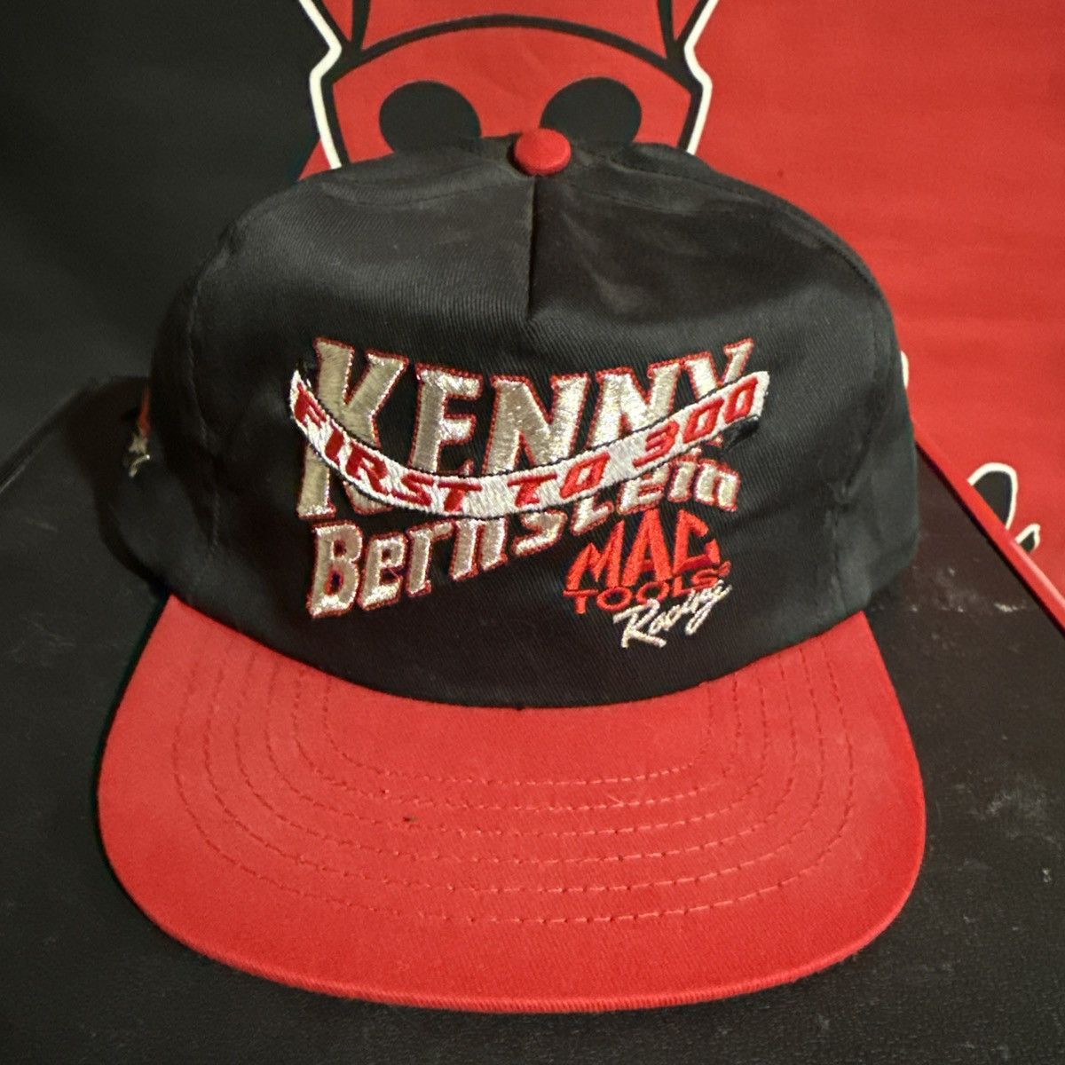 Other Vtg Bernstein Mac Tools Racing Snapback Hat Made In USA Size ONE SIZE - 1 Thumbnail
