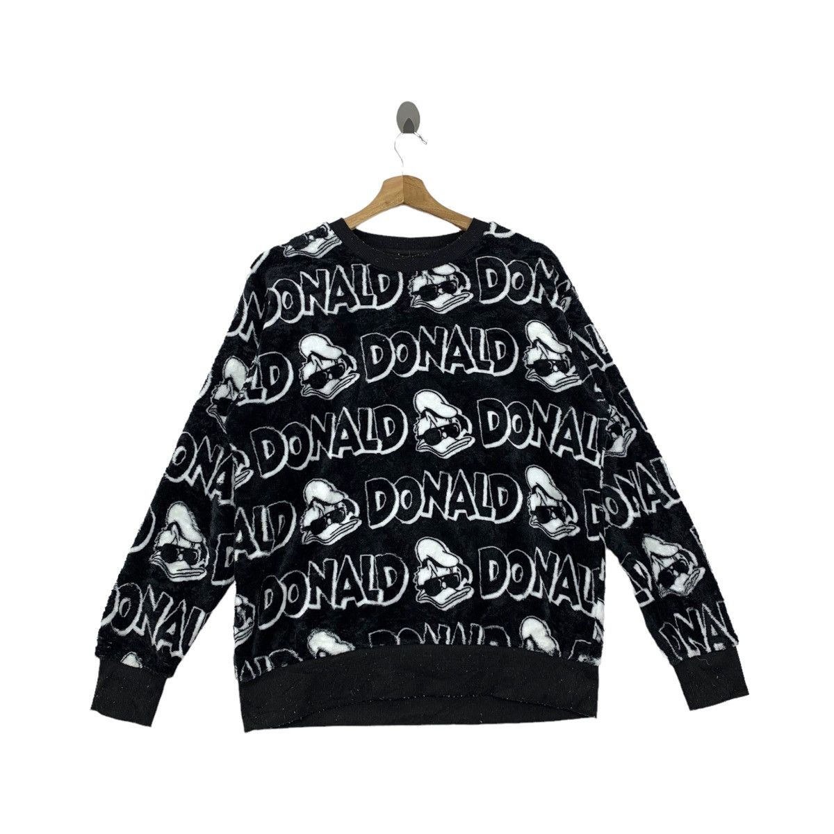 Cartoon Network × Disney DONALD DUCK Disney Cartoon Fullprint Fleece Sweatshirt Size US M / EU 48-50 / 2 - 3 Thumbnail