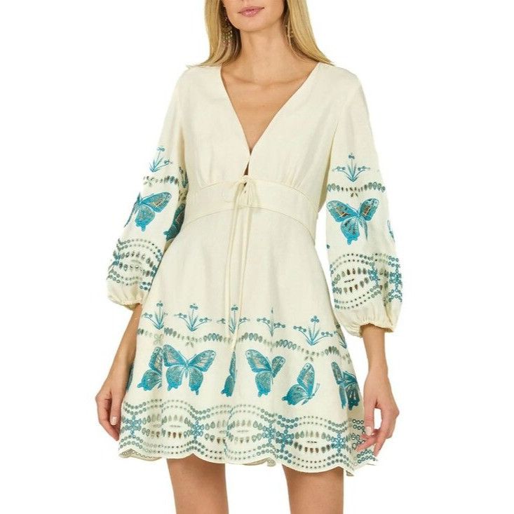Isabel Marant Etoile NWOT$695 Super Natural Secret Mission Priscilla Linen Dress Size S / US 4 / IT 40 - 1 Thumbnail