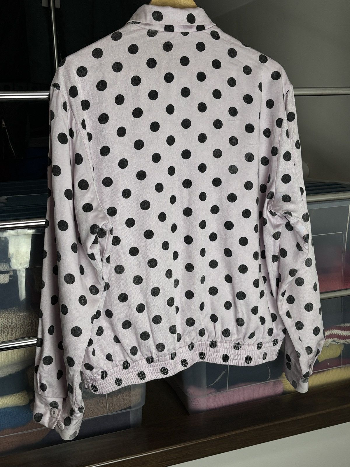 Supreme Supreme SS18 Pink Polka Dot Work Vintage Bomber Coach Jacket Size US M / EU 48-50 / 2 - 6 Thumbnail