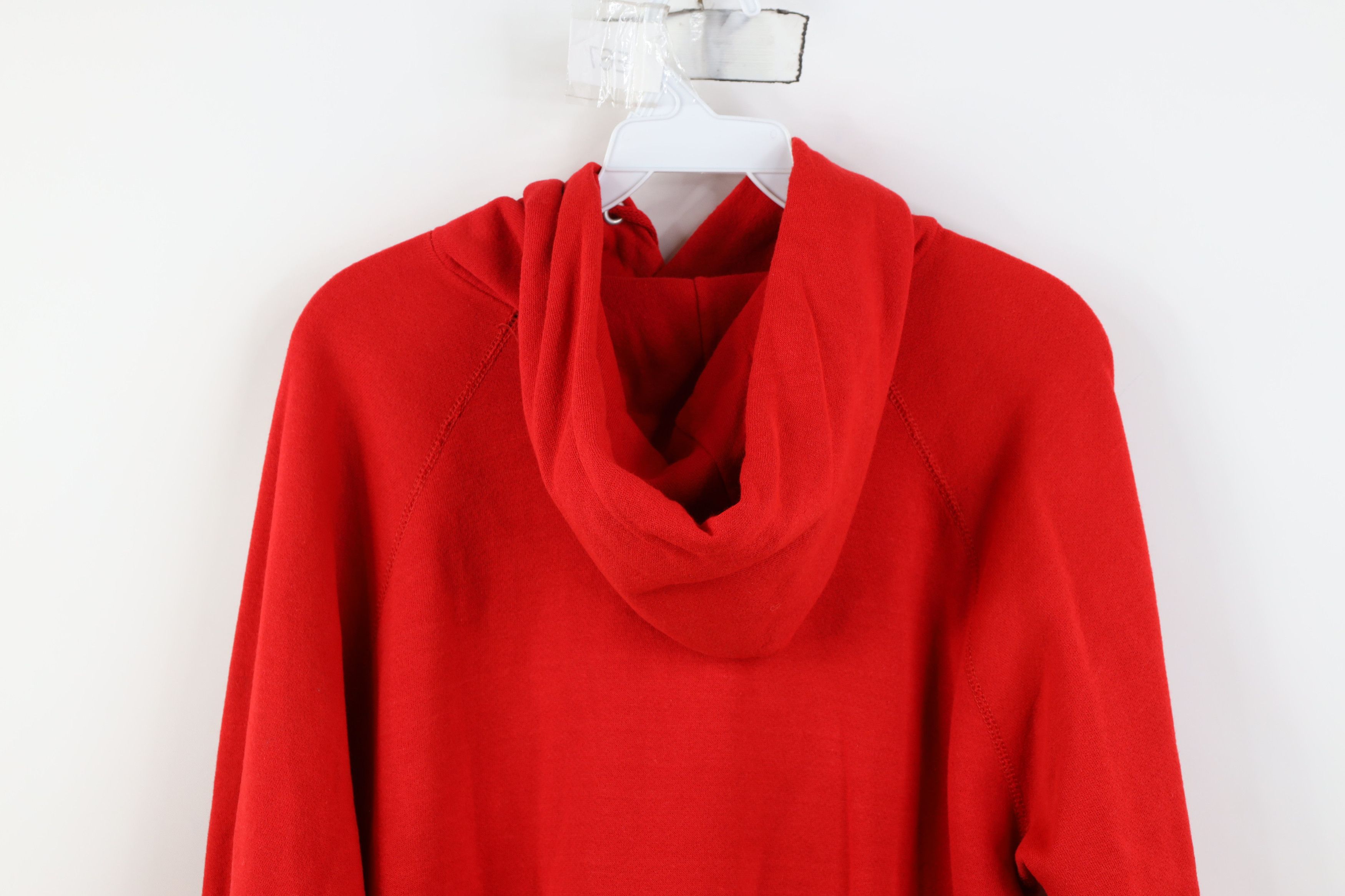 Vintage Vintage 70s Streetwear Faded Blank Hoodie Sweatshirt Red USA Size US M / EU 48-50 / 2 - 15 Thumbnail