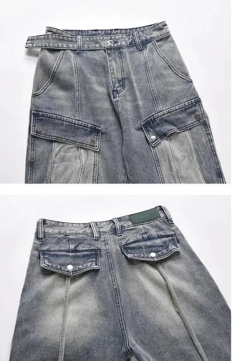 Japanese Brand Vintage street washed micro-flared jeans Size US 32 / EU 48 - 5 Thumbnail