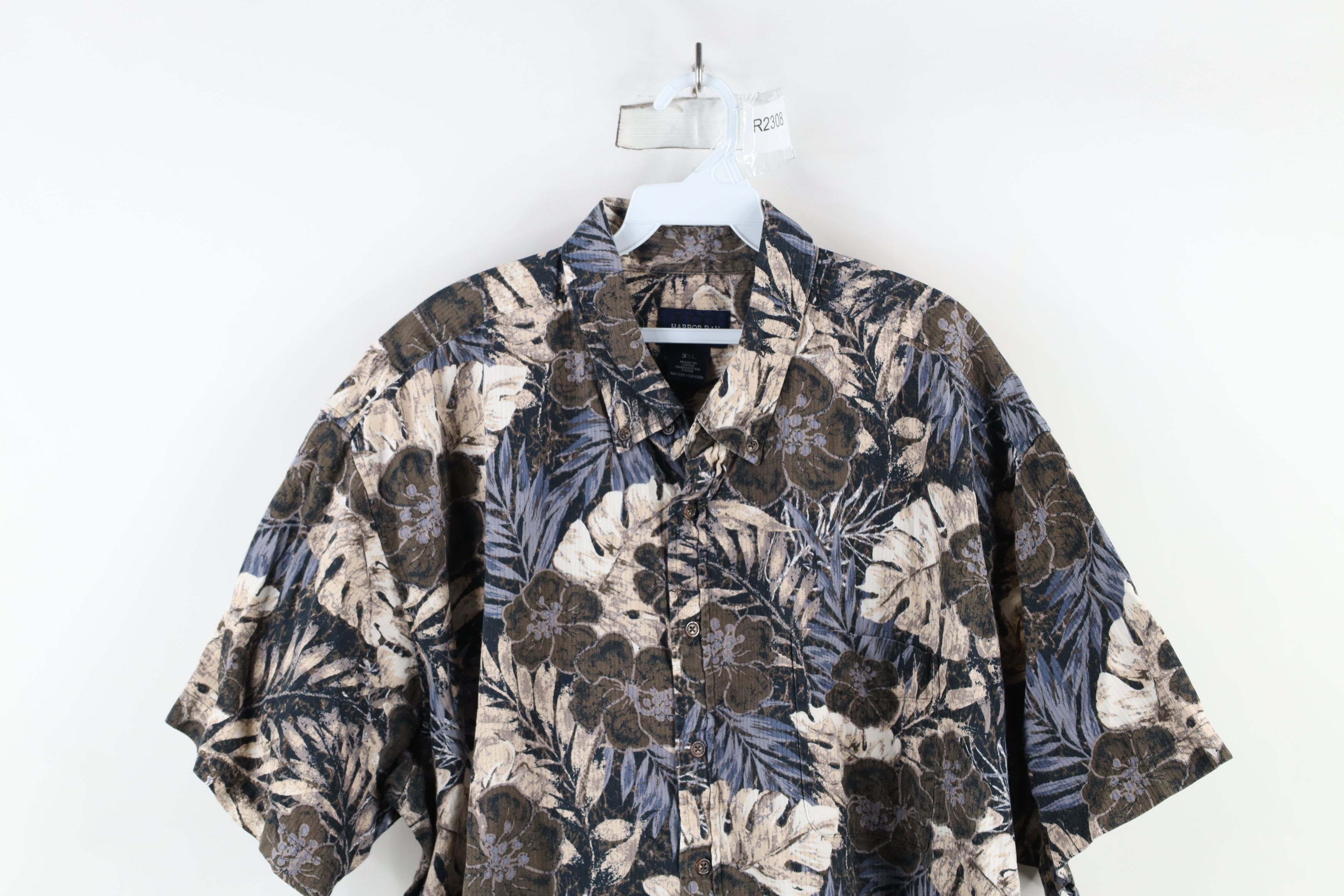 Vintage Vintage 90s Streetwear All Over Print Hawaiian Button Shirt Size US XXL / EU 58 / 5 - 2 Thumbnail