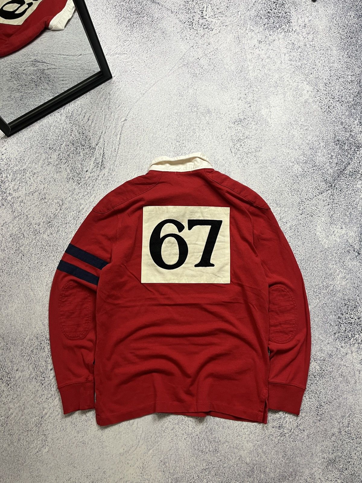Polo Ralph Lauren Vintage Polo Ralph Lauren Rugby Shirt #67 Big Logo Y2k Size US M / EU 48-50 / 2 - 3 Thumbnail