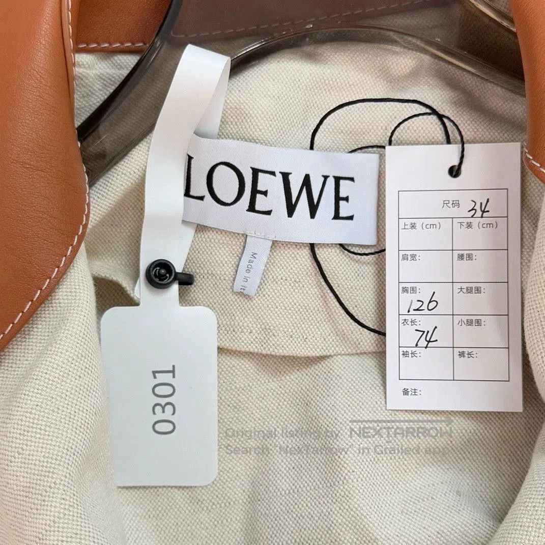 Loewe Loewe Linen Leather Patch Coat. Size US XS / EU 42 / 0 - 2 Thumbnail