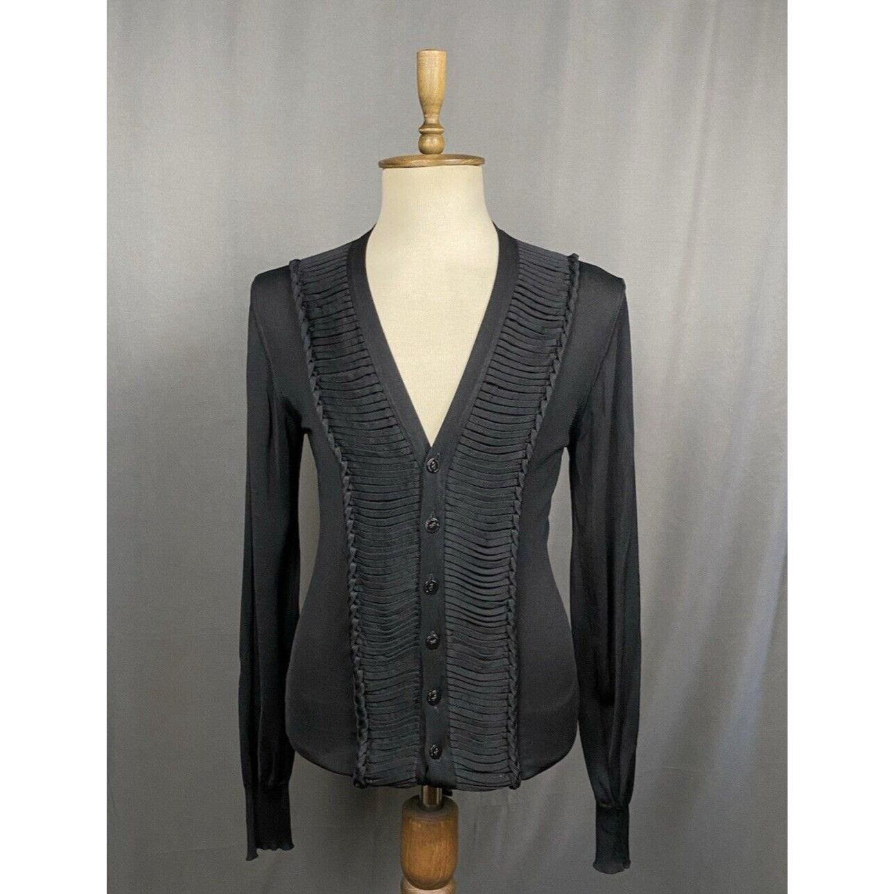 Burberry Prorsum RARE! Burberry Prorsum VTG Men's Black Cardigan Sweater Size Size US L / EU 52-54 / 3 - 1 Thumbnail