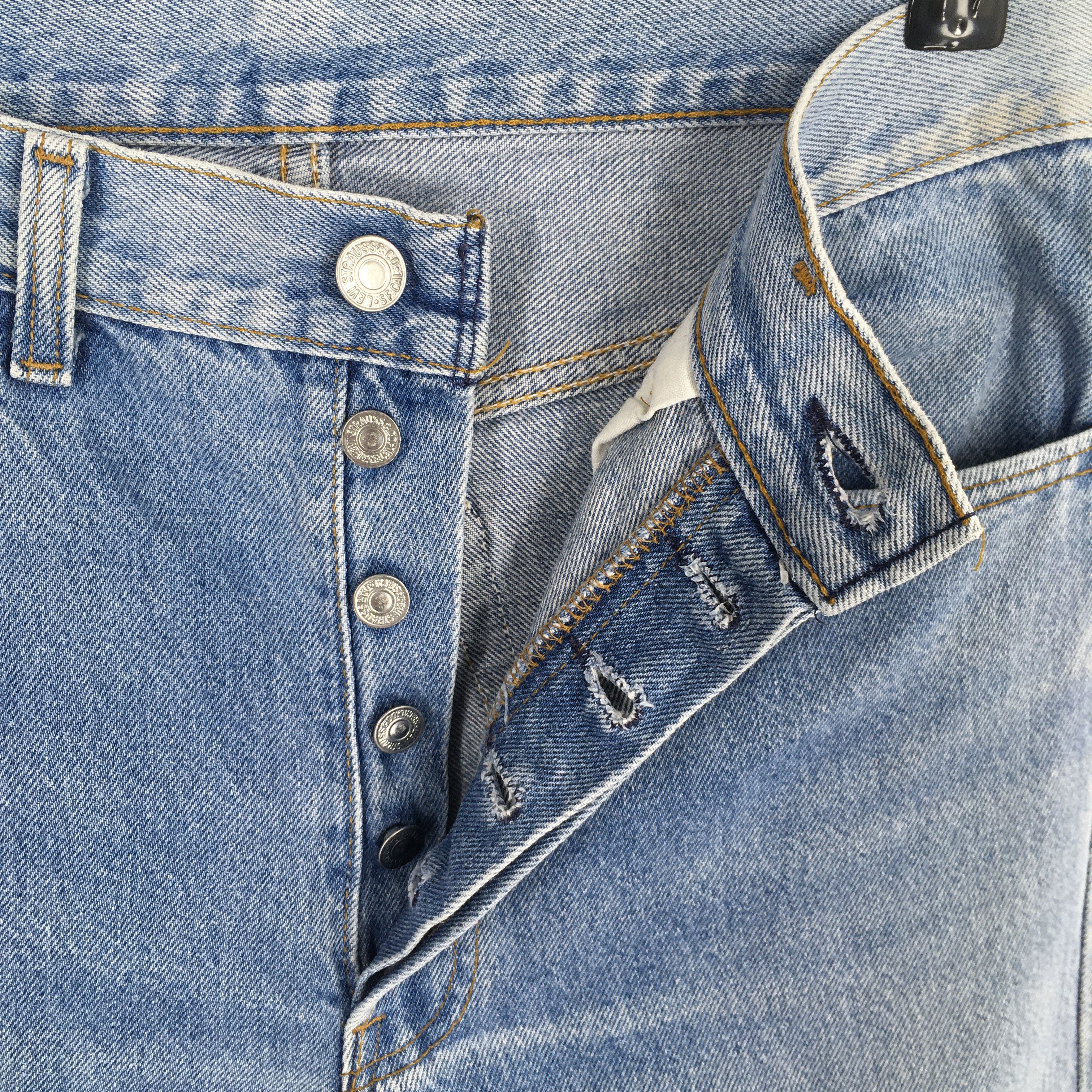 Levi's Size 28x27.5 Vintage 80s Levi's 501 Faded Blue Jeans S147 Size US 28 / EU 44 - 6 Thumbnail