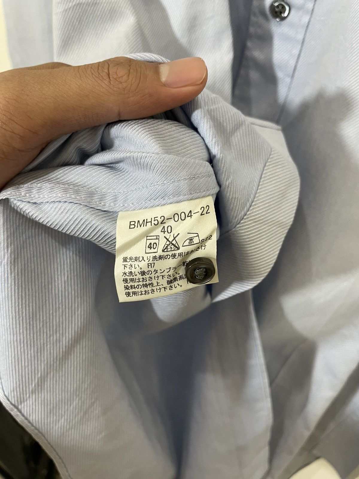 Burberry 2000s Burberry Blue Shirt Streerwear Novacek Balen Y2K Size US L / EU 52-54 / 3 - 7 Thumbnail