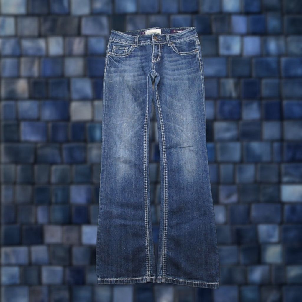 Vintage VIGOSS Jeans Bootcut Women’s Denim Blue 4 Bootcut 5-Pocket Zip Cotton Blend VTG Y2K Thin Stitch Spring Summer Fall Womens Size 27" / US 4 / IT 40 - 1 Thumbnail