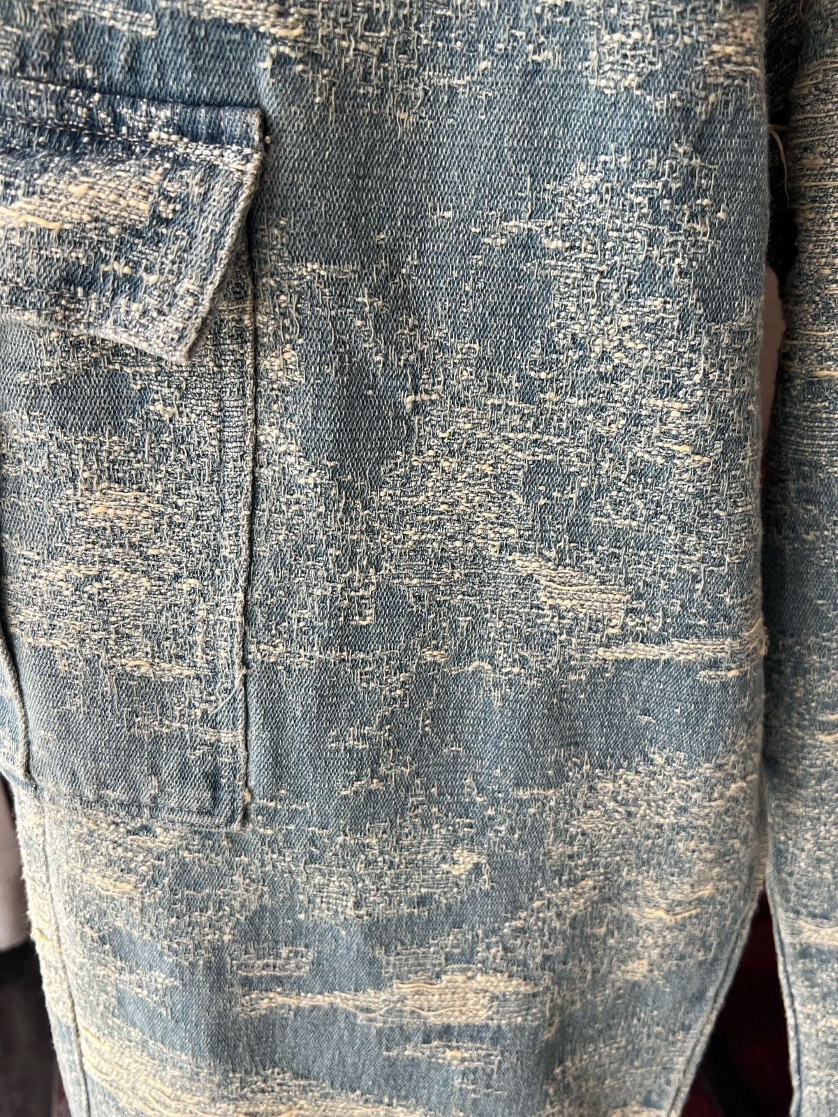 Japanese Brand × Vintage Avant garde distressed loose fit grunge cargo jeans pants Size US 31 - 7 Thumbnail