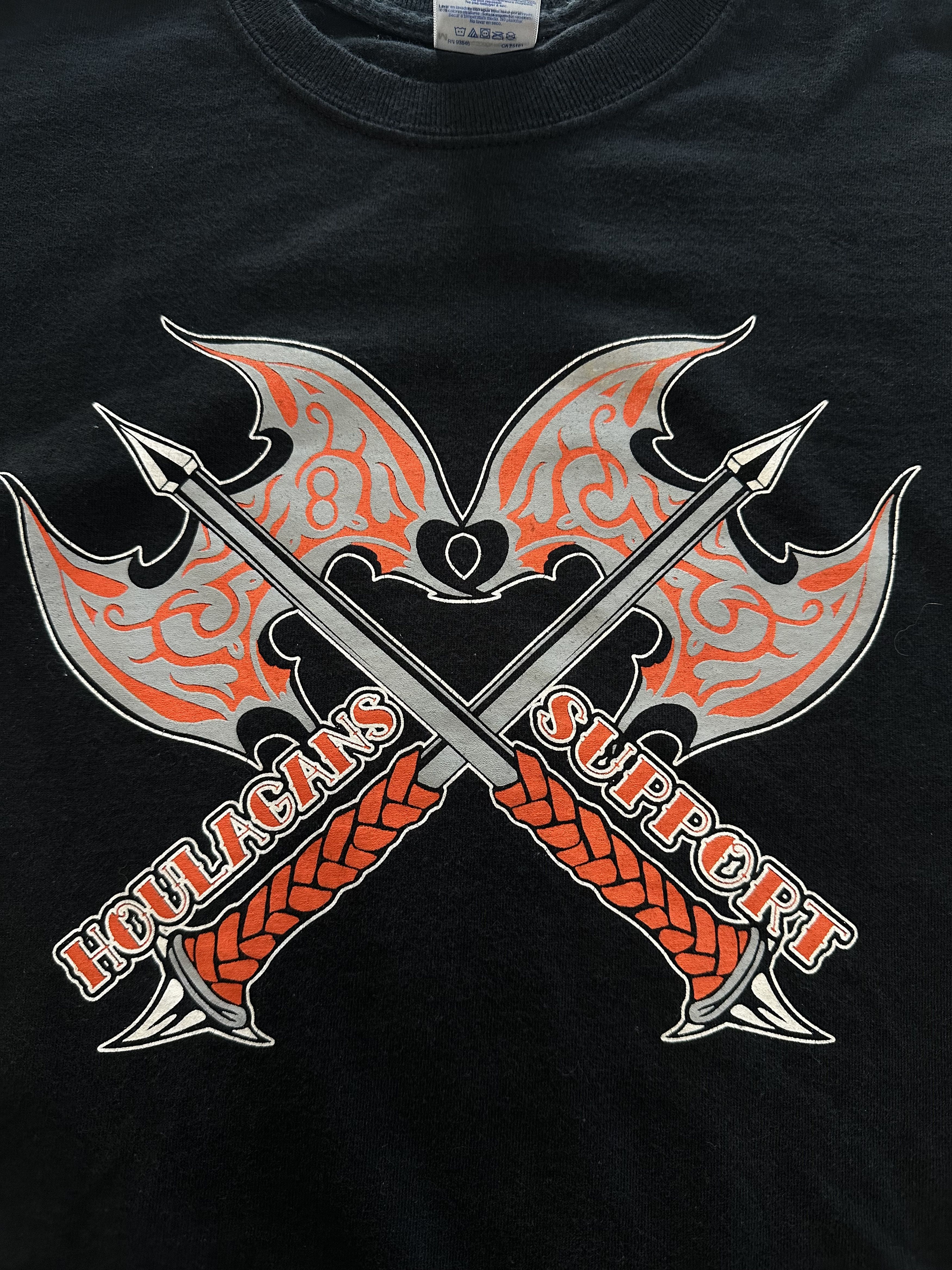Gildan Gildan Houlagans Support Men's Black Biker T-shirt Medium Size US M / EU 48-50 / 2 - 2 Thumbnail