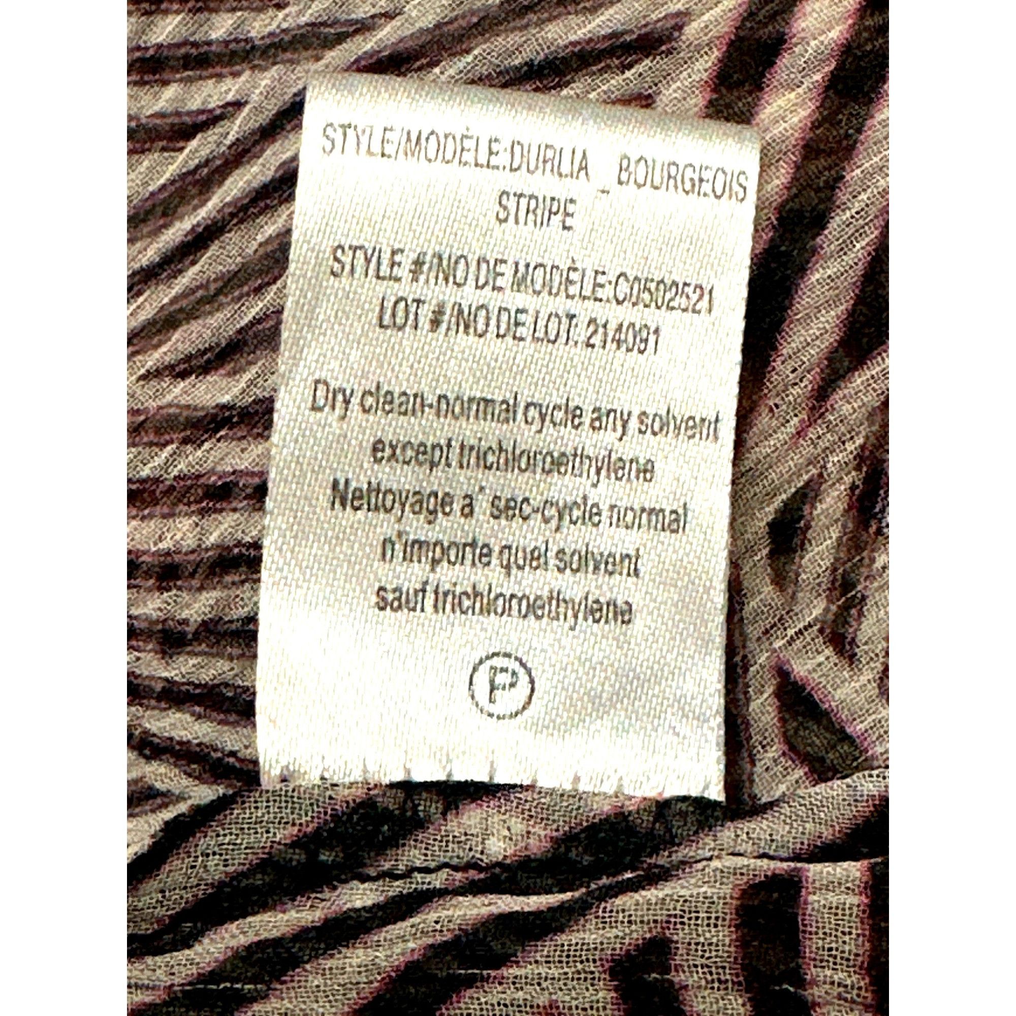 Theory Theory Size Med Black White Silk Button Front Long Sleeve Ge Size M / US 6-8 / IT 42-44 - 11 Thumbnail
