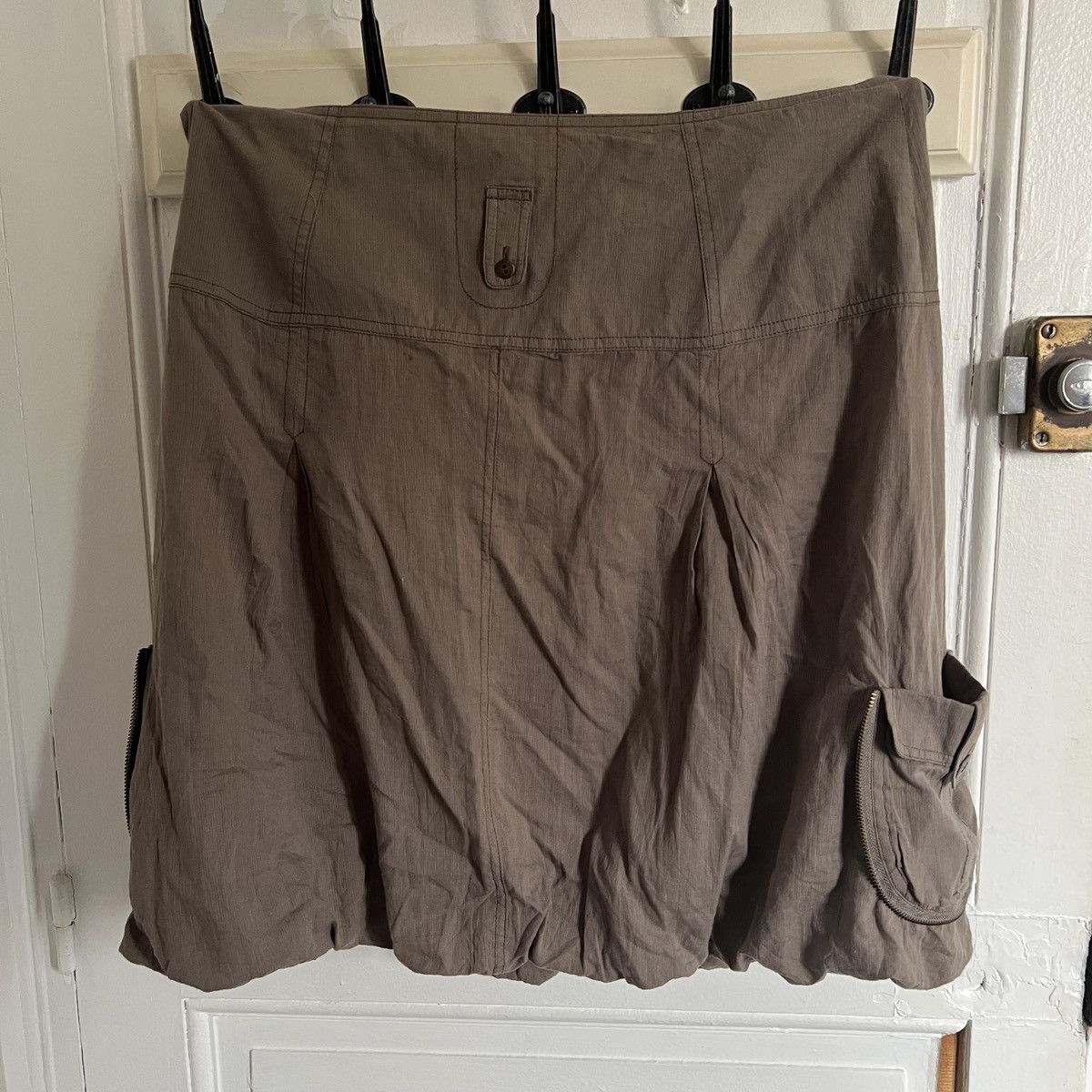 Japanese Brand × Vintage Y2K Cargo Skirt Multi pocket military parachute like diesel Size 34" / US 12 / IT 48 - 6 Thumbnail