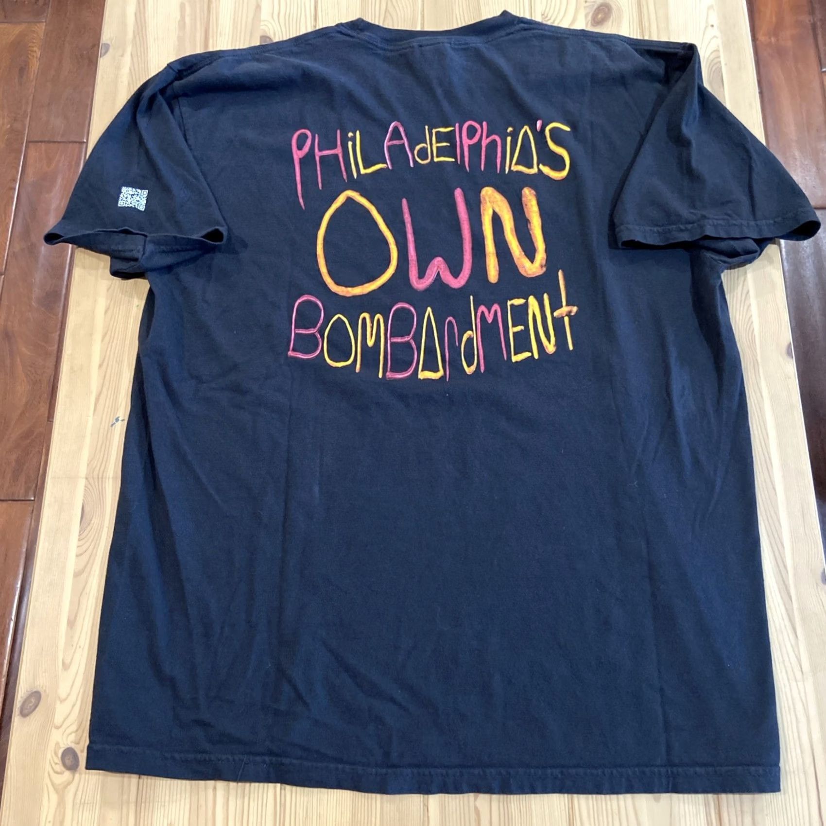 Vintage Bombardment Co. Philadelphia T Shirt Brain XL Streetwear Graphic Black Shirt Adults XL Black Crew Neck Short Sleeve Size US XL / EU 56 / 4 - 7 Thumbnail