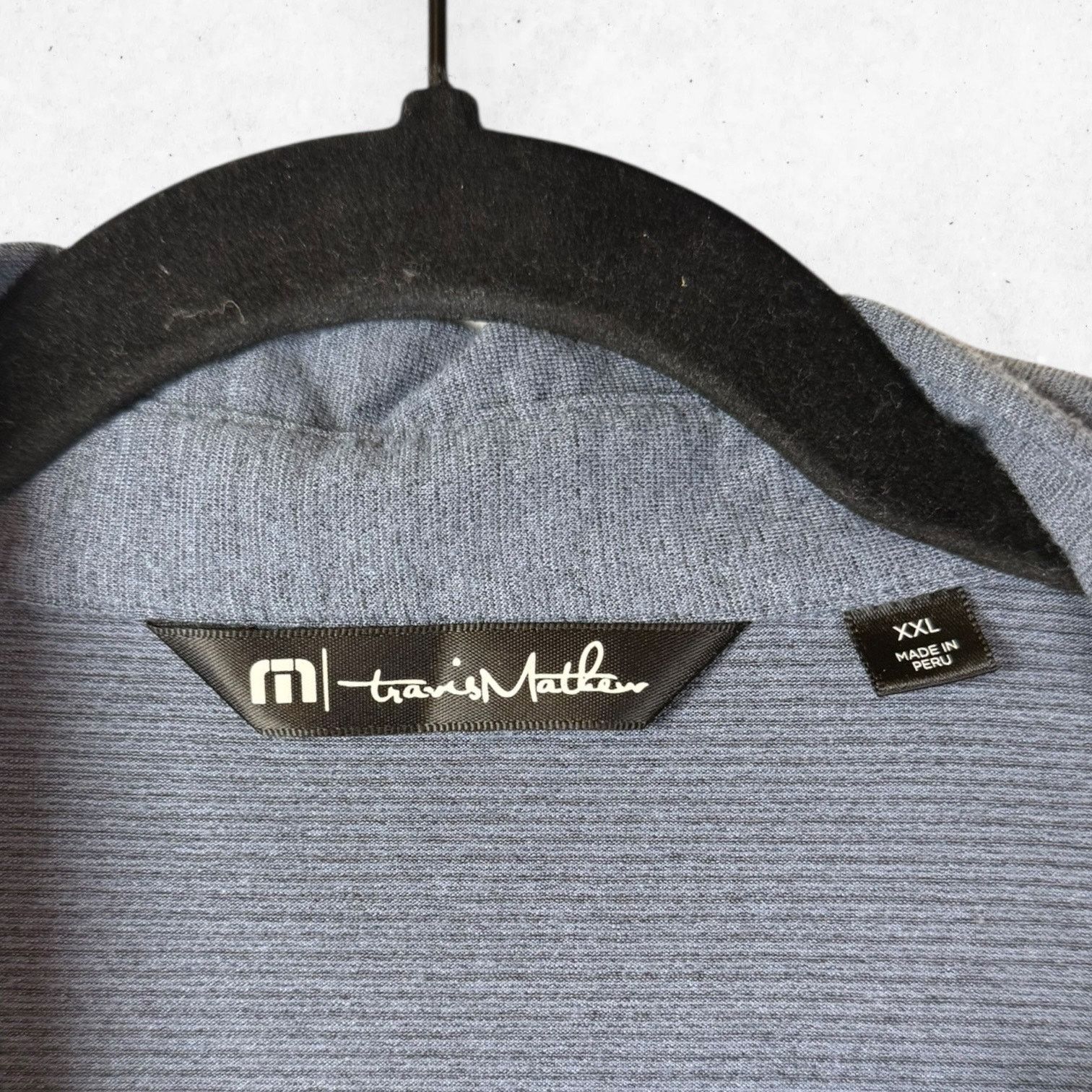 TravisMathew Travis Mathew Men's XXL Dark Gray Polo Short Sleeve Golf Size US XXL / EU 58 / 5 - 2 Thumbnail