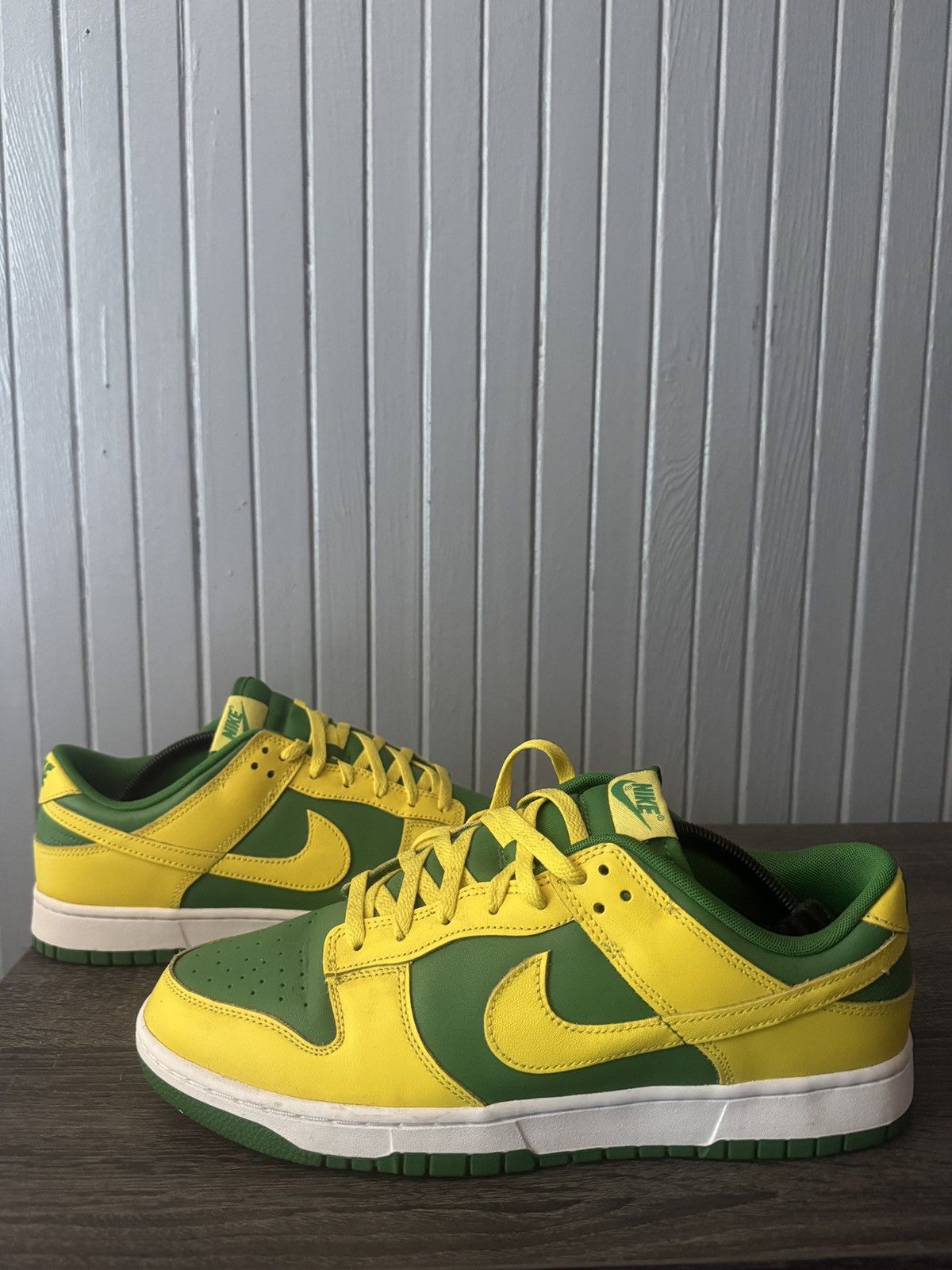 Nike Nike Dunk Low Brazil Green Yellow Size 12 Size US 12 / EU 45 - 3 Thumbnail