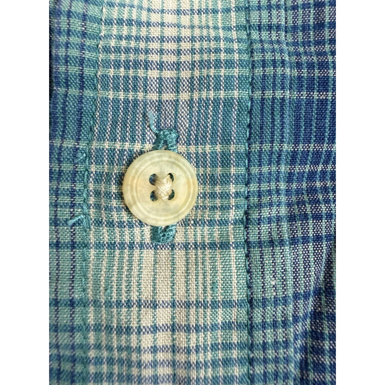 Dockers VINTAGE Dockers Indigo 90s Button-Up Shirt Men XL Blue Plaid Oversized Cotton - Casual, Business, Travel Mens Size US XL / EU 56 / 4 - 5 Thumbnail