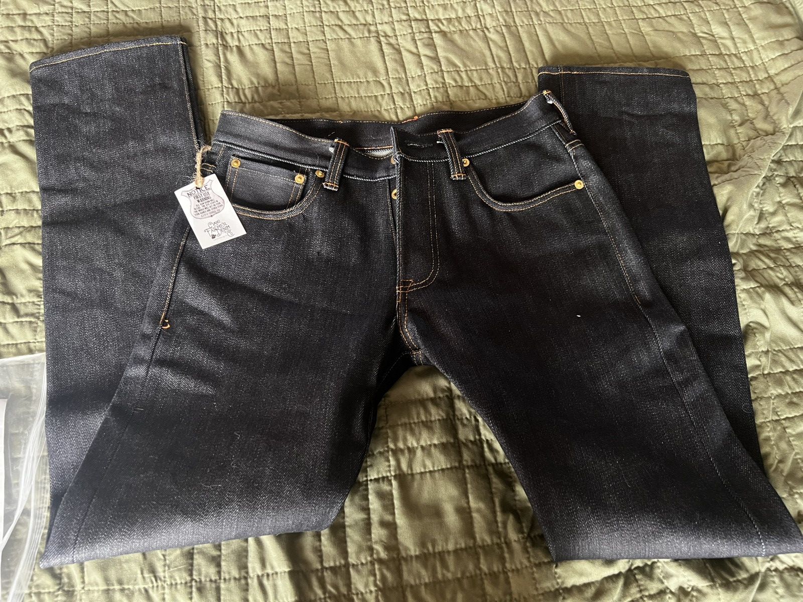 Ciano Farmer #333 23oz Heavy TYPE IH Japanese Indigo Red/White Selvage Size US 32 / EU 48 - 5 Thumbnail