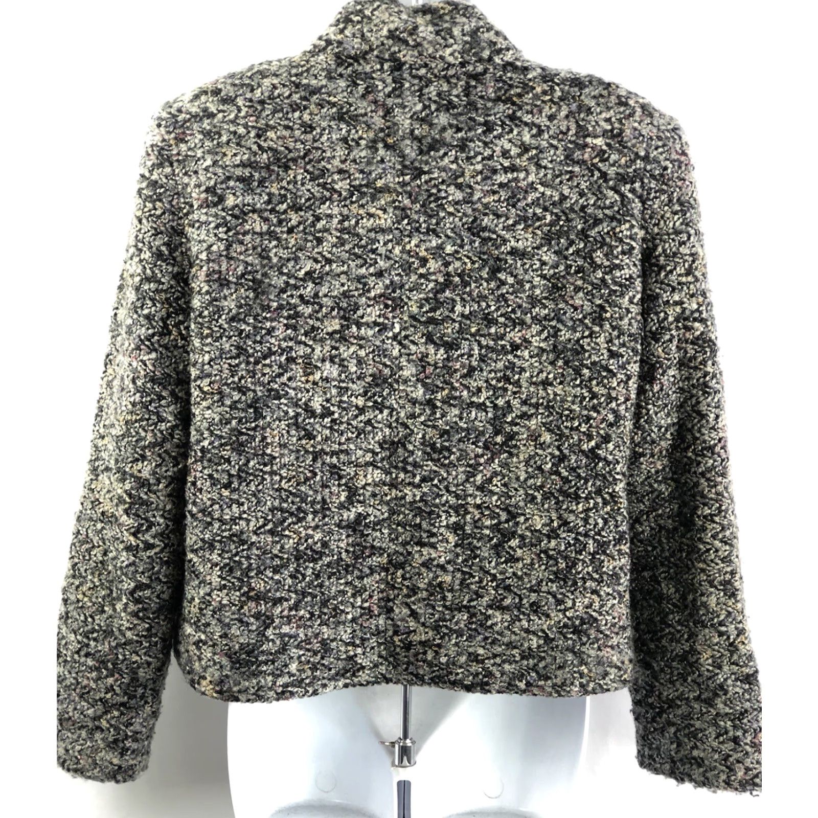 Lee VINTAGE Kathie Lee Sweater Jacket Cardigan M Blue Knit 4 ButtonUp Womens Size M / US 6-8 / IT 42-44 - 3 Thumbnail