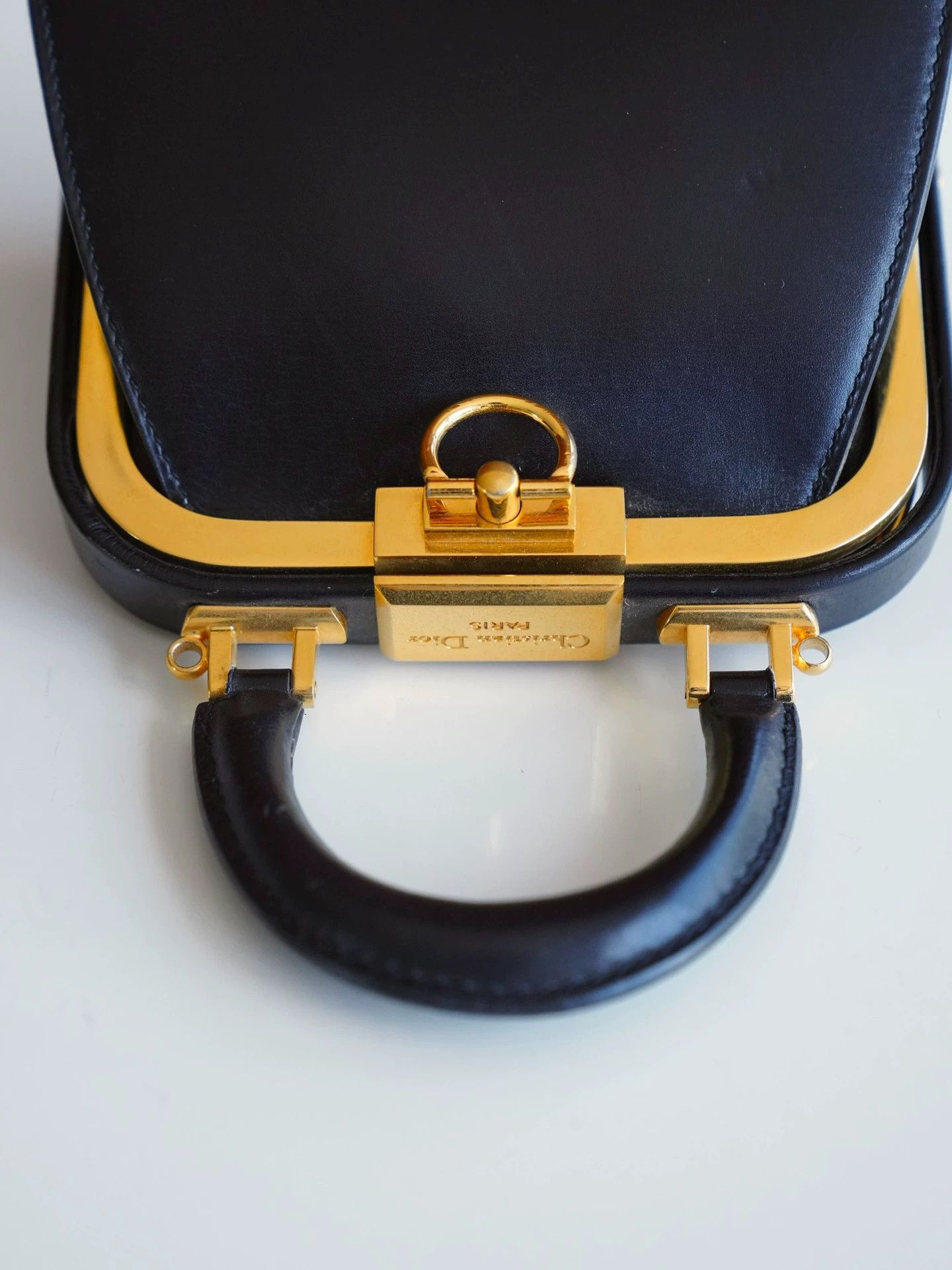 Dior Dior Vintage Black Gold Mini Doctor Bag Size ONE SIZE - 5 Thumbnail