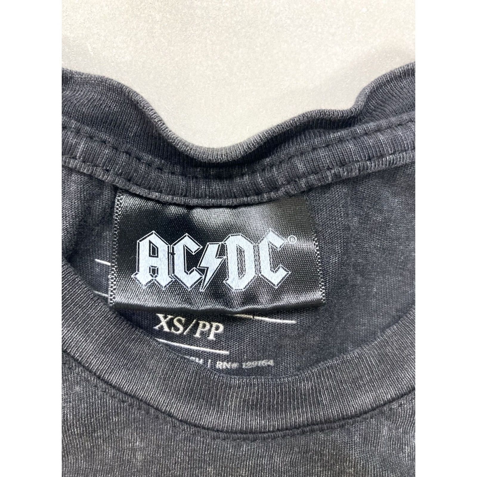 Vintage ACDC T-Shirt Women XS Black Wash Crew Neck Short Sleeve Pullover Graphic Rock Music Vintage Size XS / US 0-2 / IT 36-38 - 4 Thumbnail