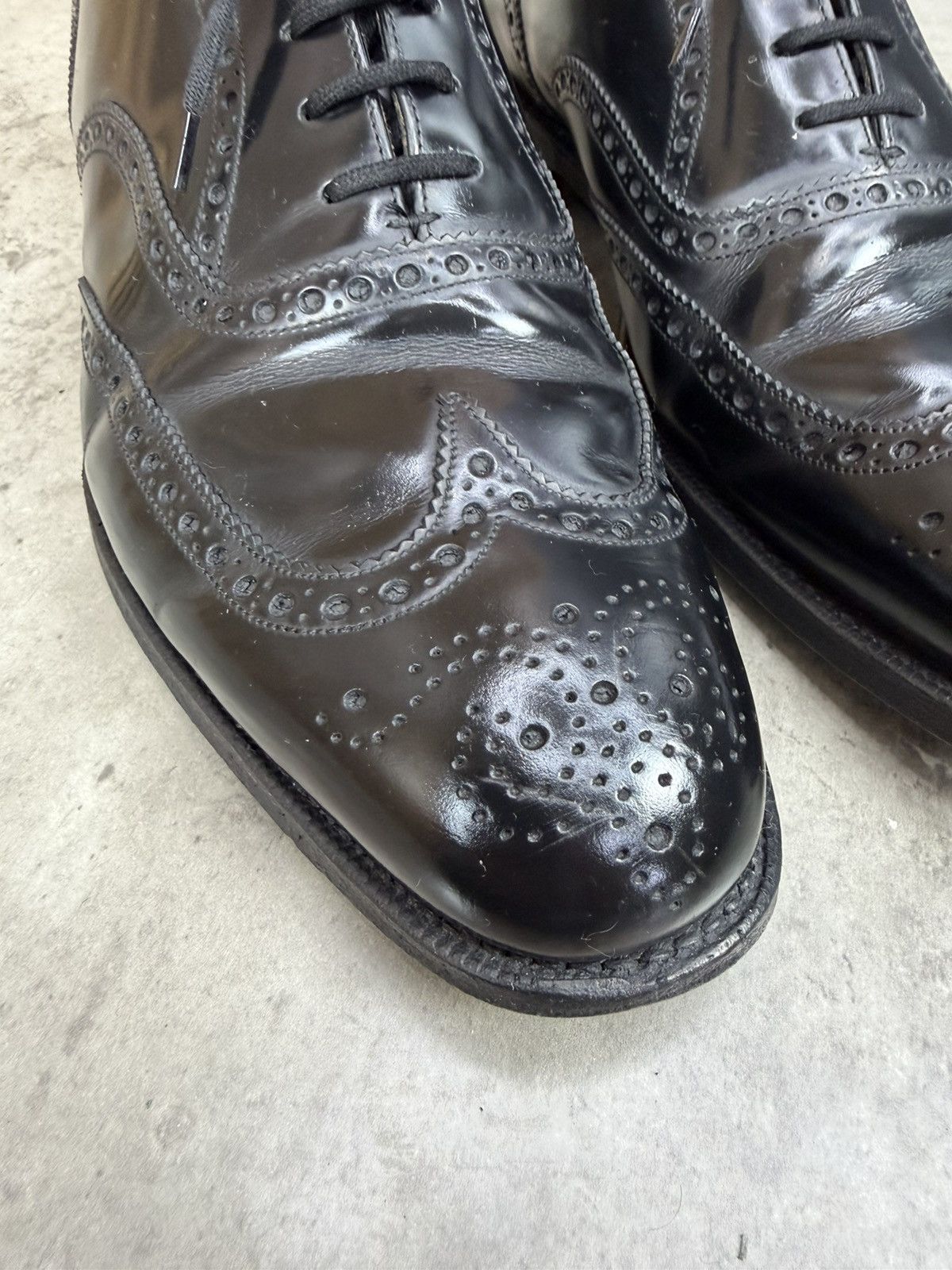 Church's Church’s Custom Grade Black Wingtip Brogue Oxford UK 8.5 Size US 9.5 / EU 42-43 - 5 Thumbnail