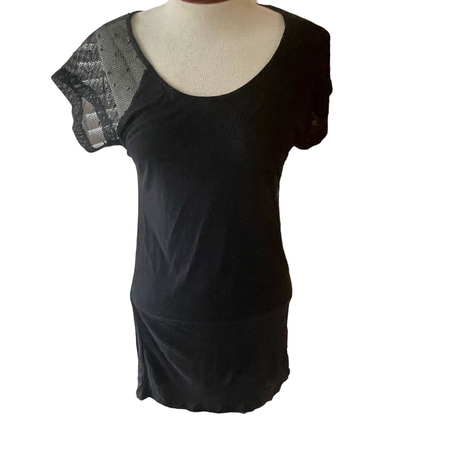 Diesel Diesel XXS Black Dress Mesh Accent Sleeve LBD Black Dress Size XS / US 0-2 / IT 36-38 - 1 Thumbnail