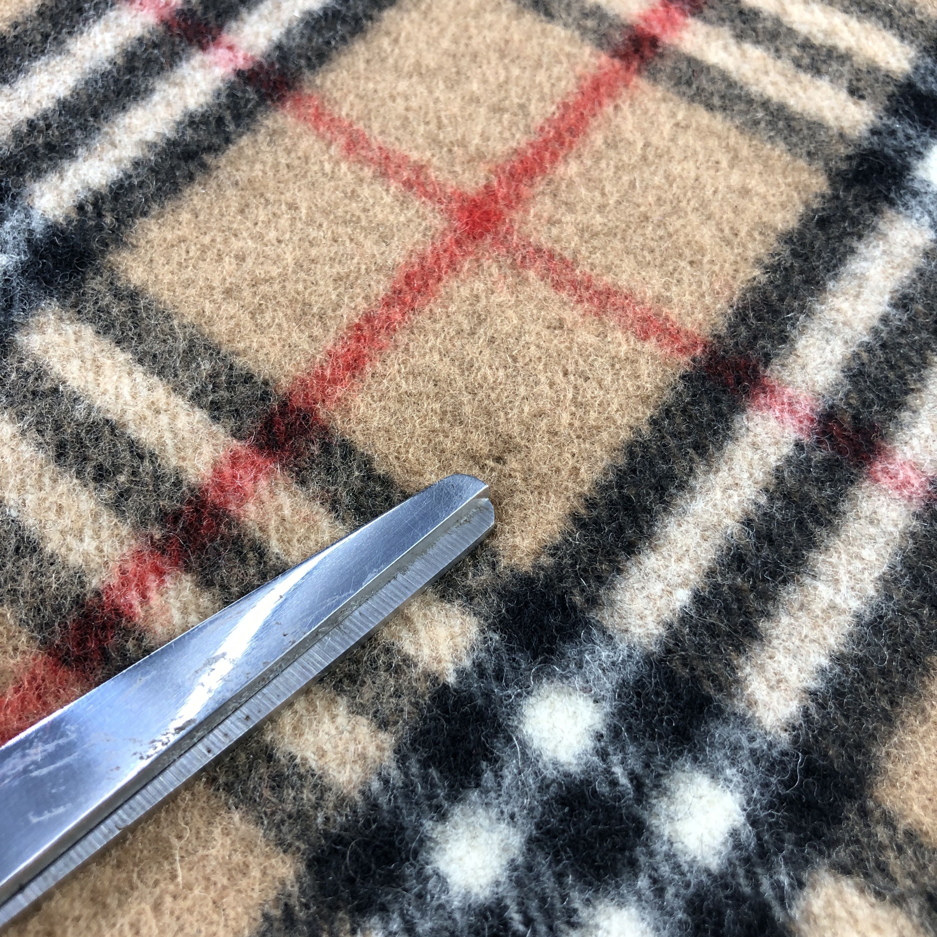 Burberry Burberry Tan Nova Check Wool Scarf Muffler V2875 Size ONE SIZE - 5 Thumbnail