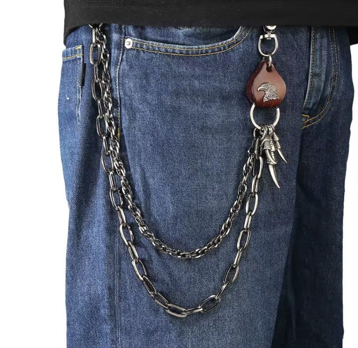 Jewelry Punk Rock Eagle Claw Wallet Chain Size ONE SIZE - 1 Thumbnail