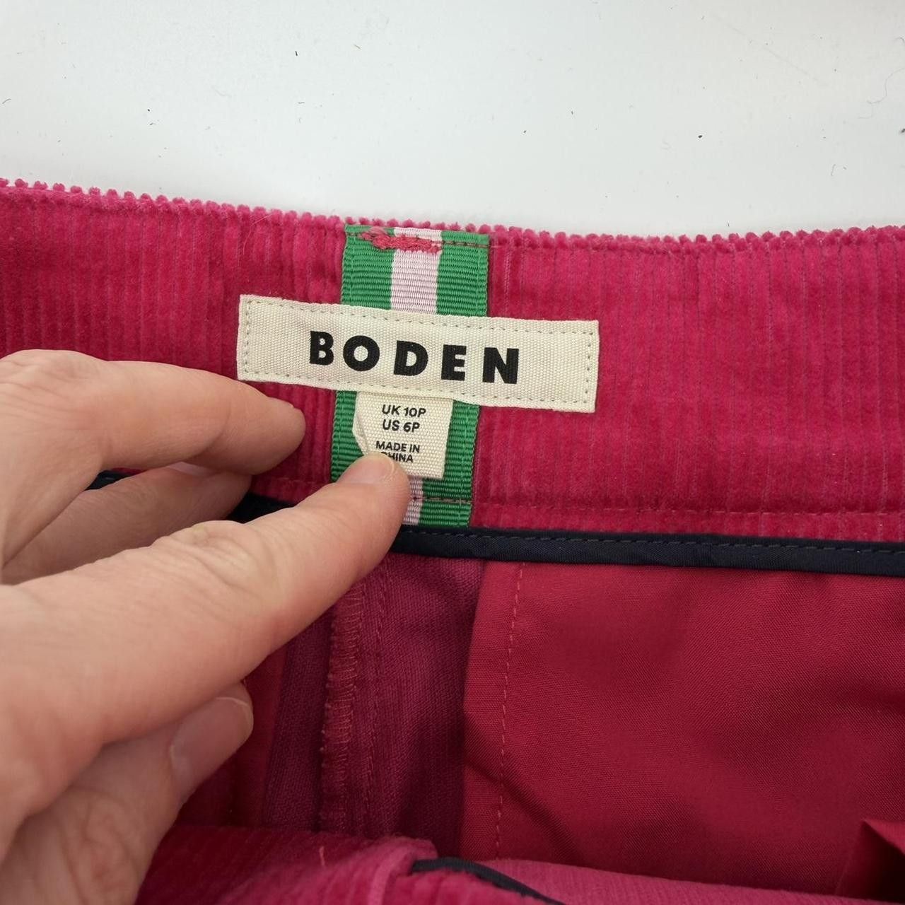 Boden Boden Kew Velvet Pants Vibrant Pink Corduroy Size 6 NWOT Size 28" / US 6 / IT 42 - 4 Thumbnail