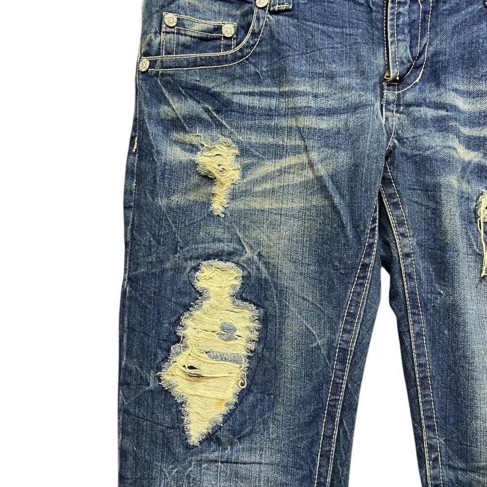 If Six Was Nine Vintage Distressed Jessy Logan Jeans Style Size US 30 / EU 46 - 5 Thumbnail