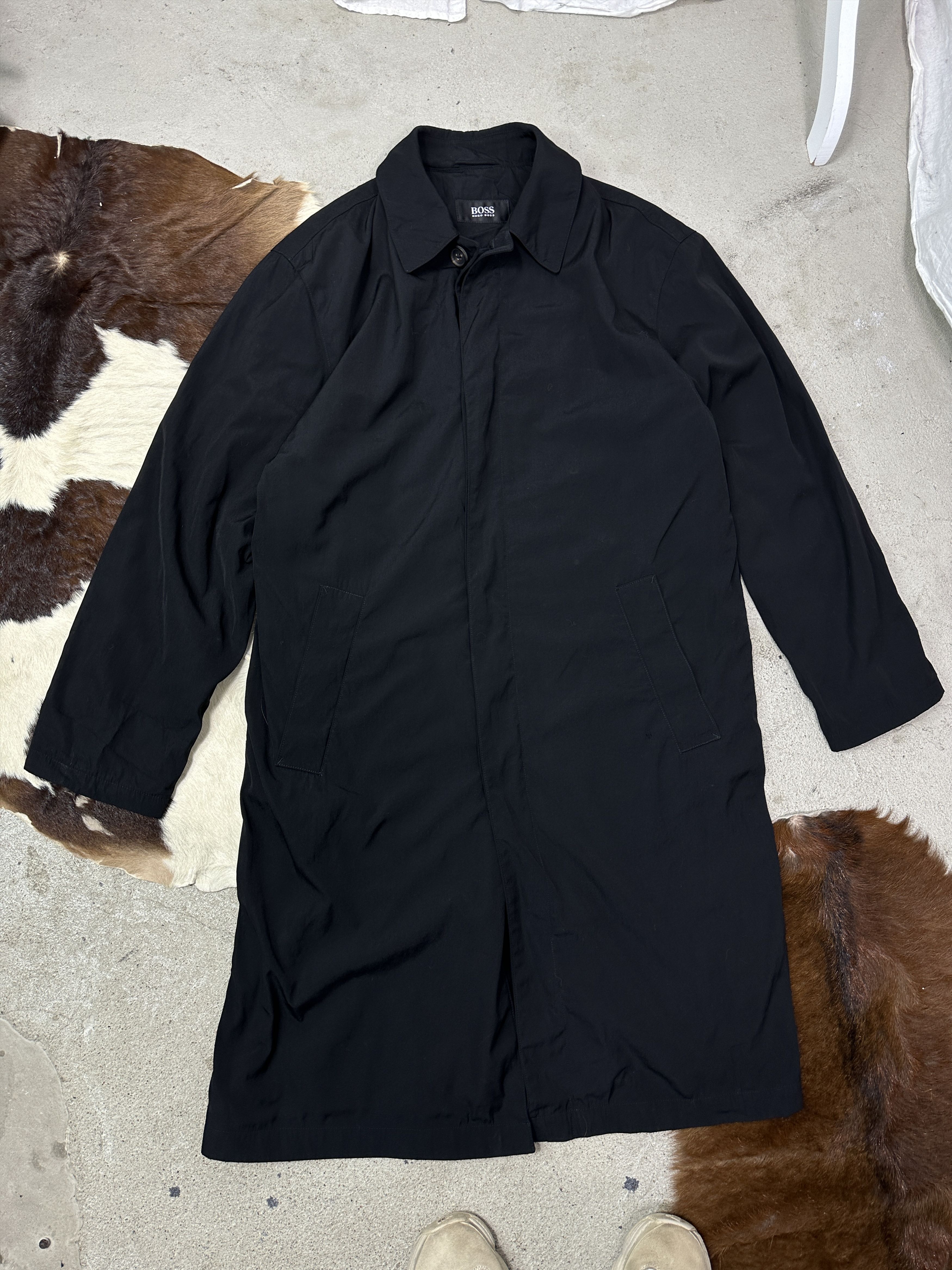 Hugo Boss Vintage Avant Garde Hugo Boss Maxi Oversize Coat Y2K Size XL / US 12-14 / IT 48-50 - 4 Thumbnail