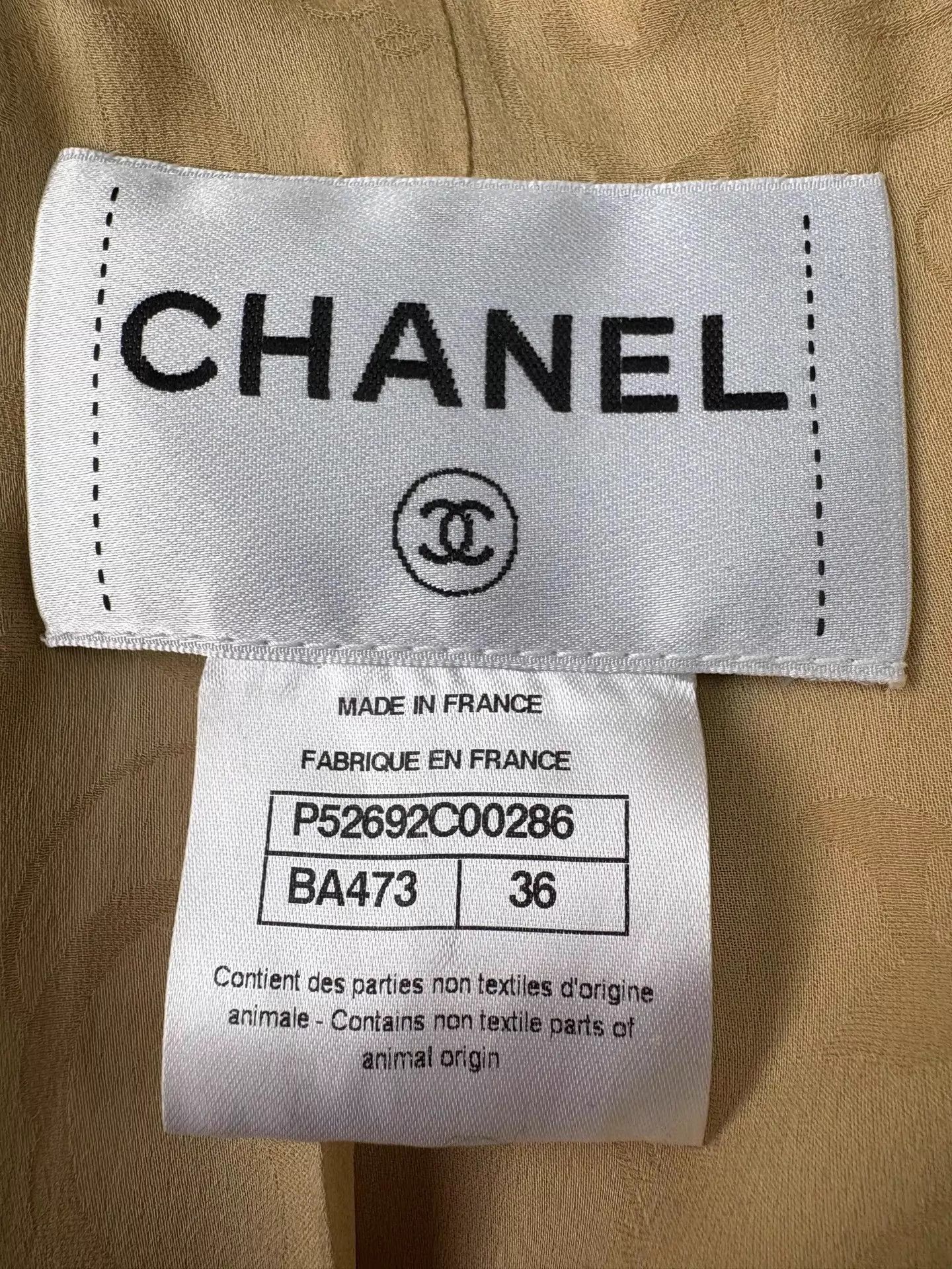 Chanel Chanel Women's Runway Khaki Lambskin Dress 36 Size XS / US 0-2 / IT 36-38 - 5 Thumbnail