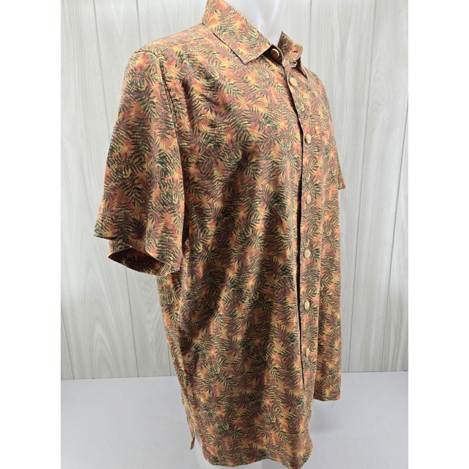Vintage Margaritaville 2XL Hawaiian Lounge Shirt Floral Orange Silk Cotton Blend Shirt Blue Male 2XL Button-Up Short Sleeve Collared Vintage No Size US XXL / EU 58 / 5 - 6 Thumbnail