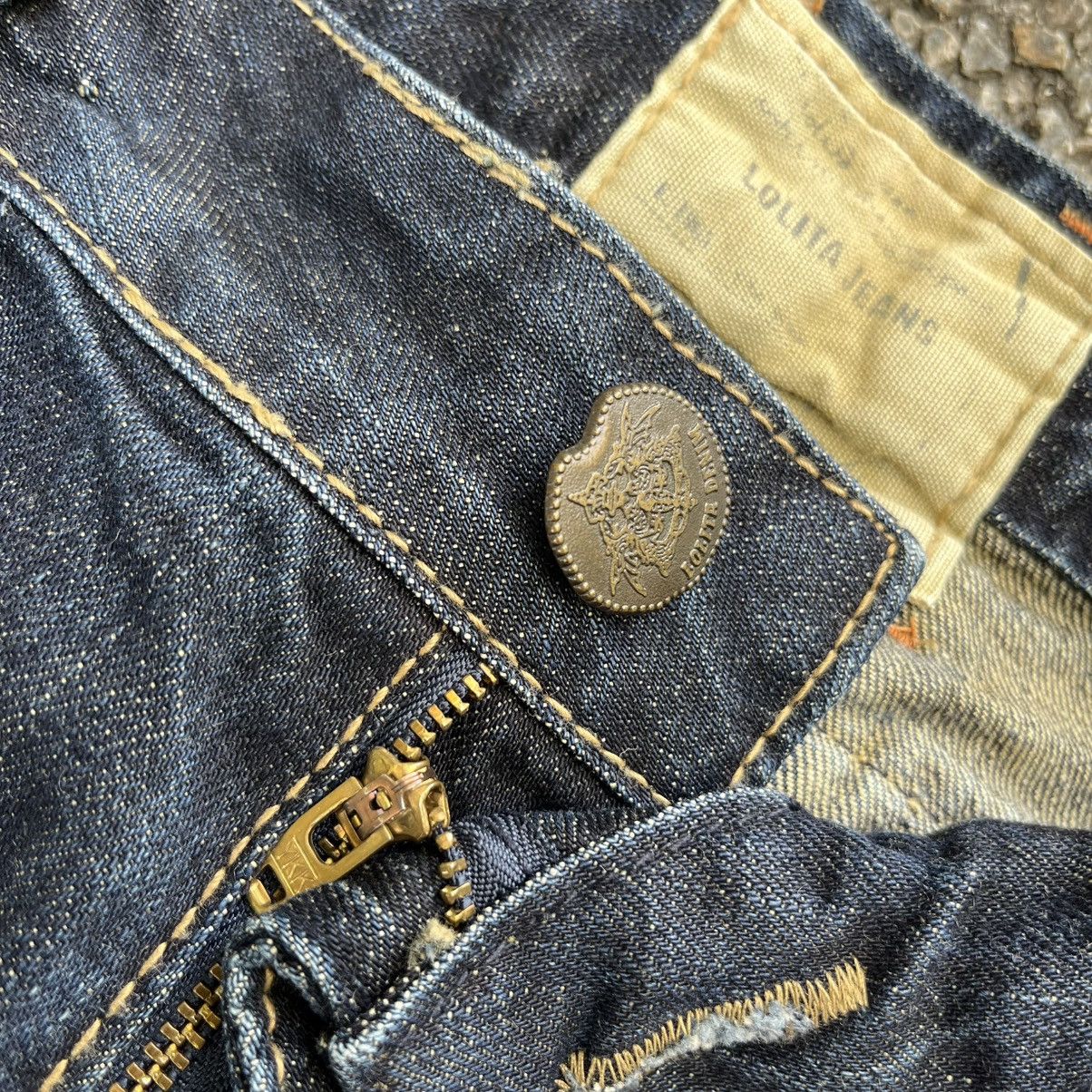 Hysteric Glamour Lolita Jeans Clawmark Wing Styled Low Rise Faded Denim Pants Size US 32 / EU 48 - 7 Thumbnail