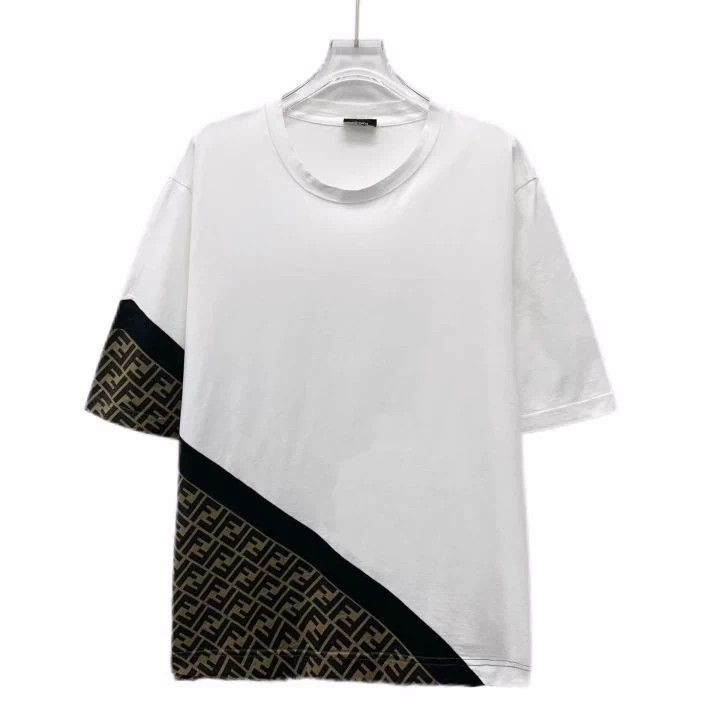 Fendi Fendi White Cotton Logo Short Sleeve T-shirt Size US XL / EU 56 / 4 - 1 Thumbnail