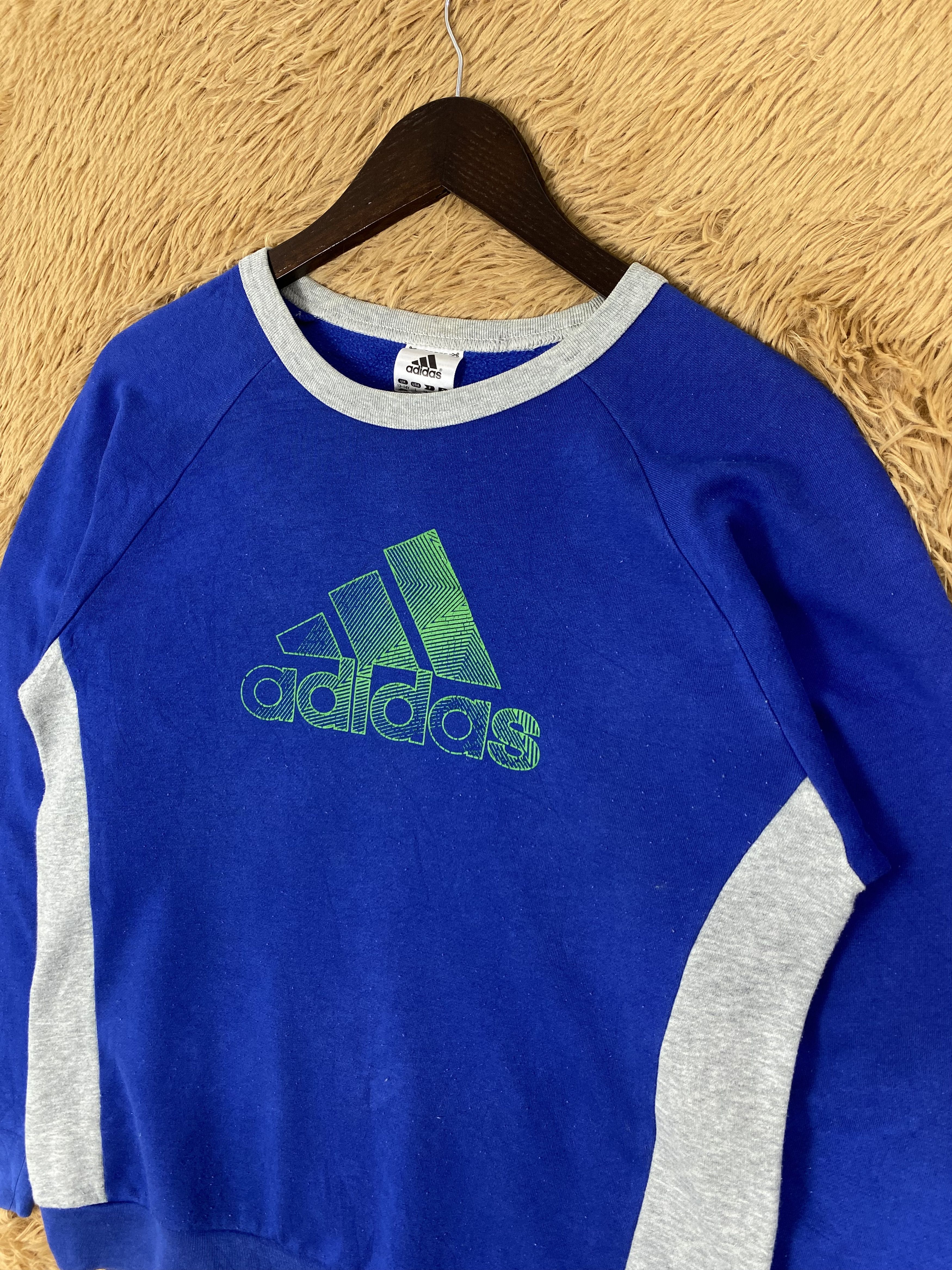 Adidas Vintage Adidas Big Logo Sweatshirts PS0117 Size US L / EU 52-54 / 3 - 2 Thumbnail