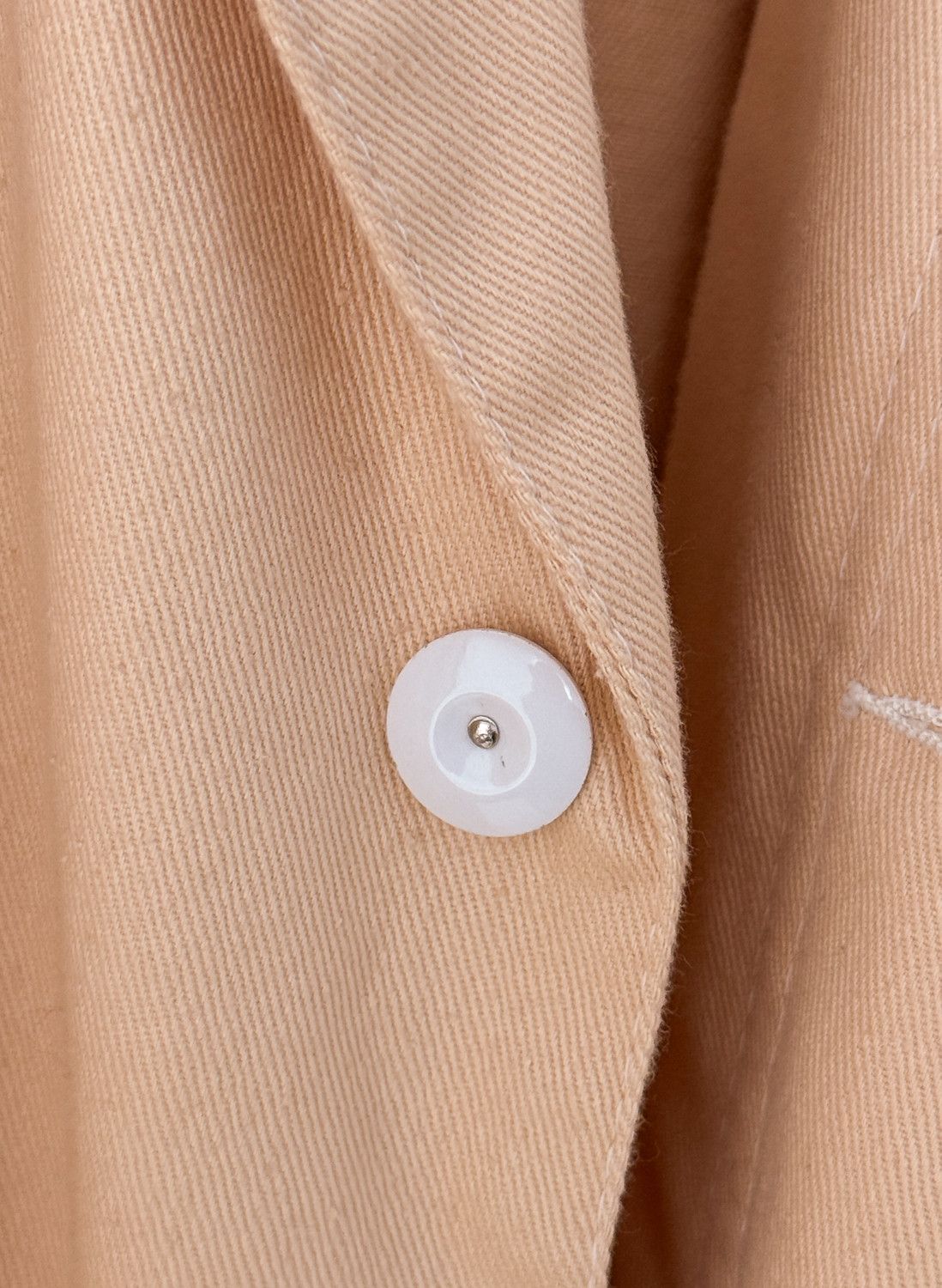 Vintage Vintage Workwear Trench Overcoat Cotton Beige 38 Size US S / EU 44-46 / 1 - 5 Thumbnail