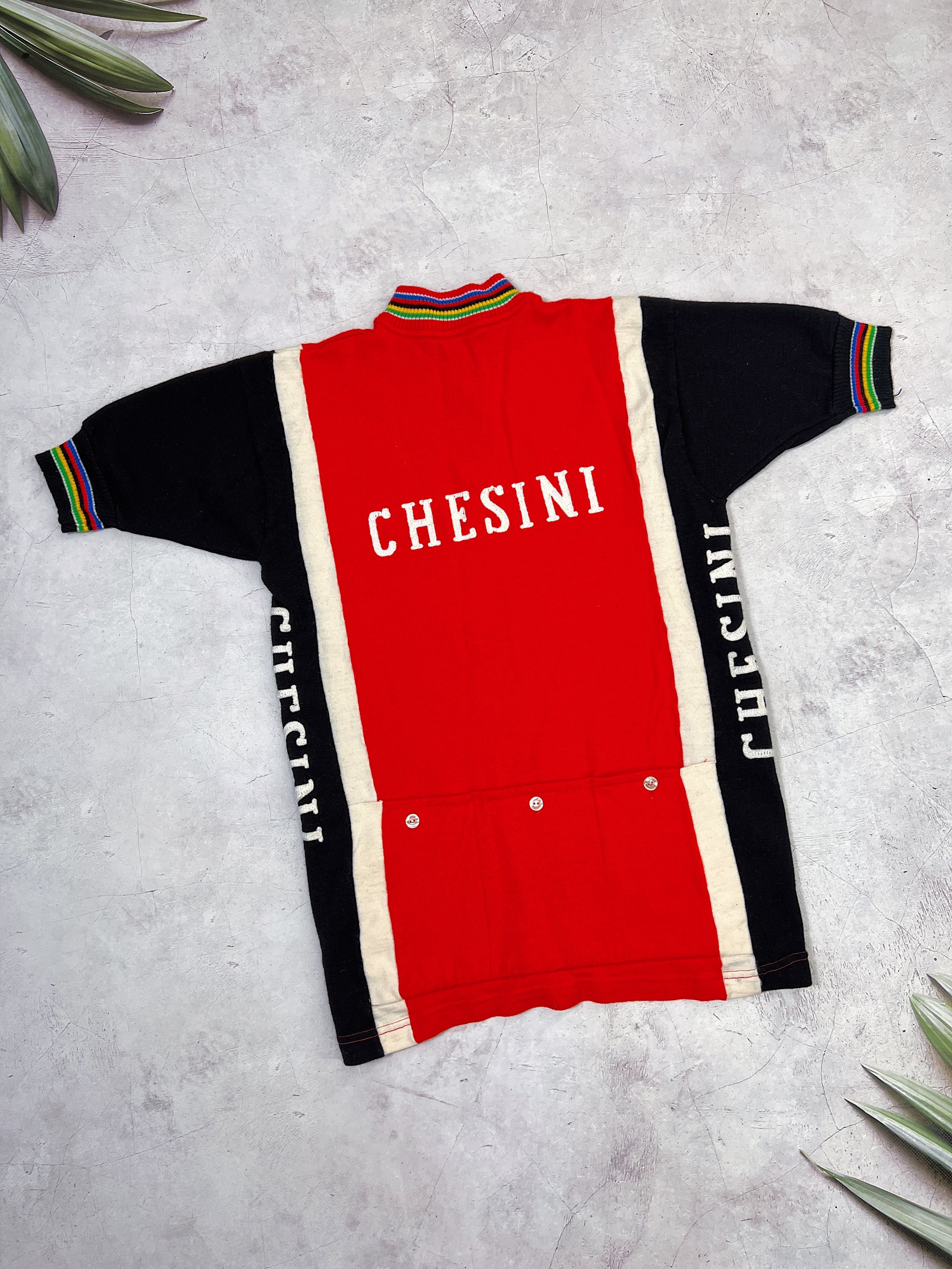 Sports Specialties × Vintage 70s Chesini Verona Cycling Jersey by Enry Sport Size US S / EU 44-46 / 1 - 12 Thumbnail